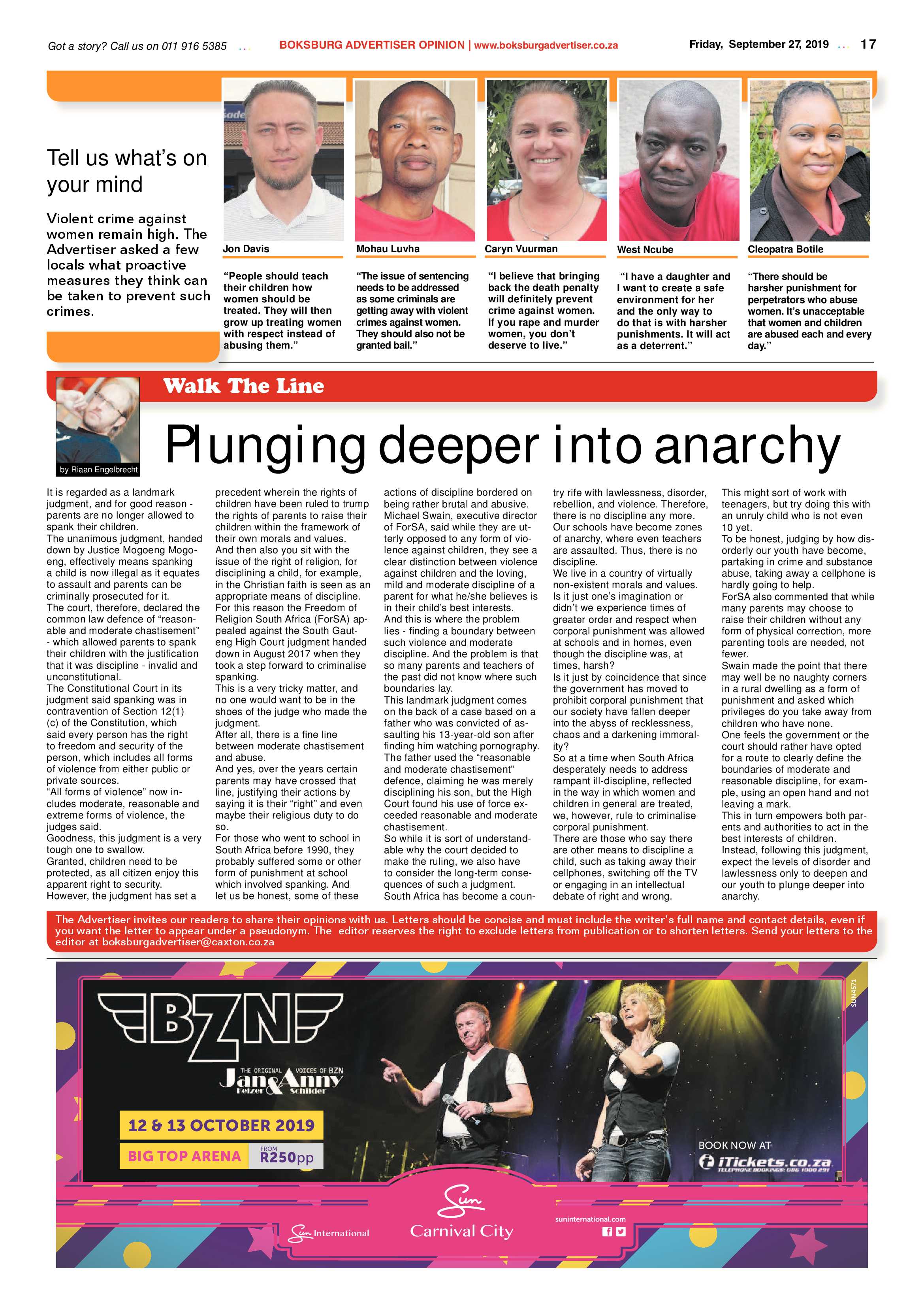 Boksburg Advertiser 24 September 2019 page 17