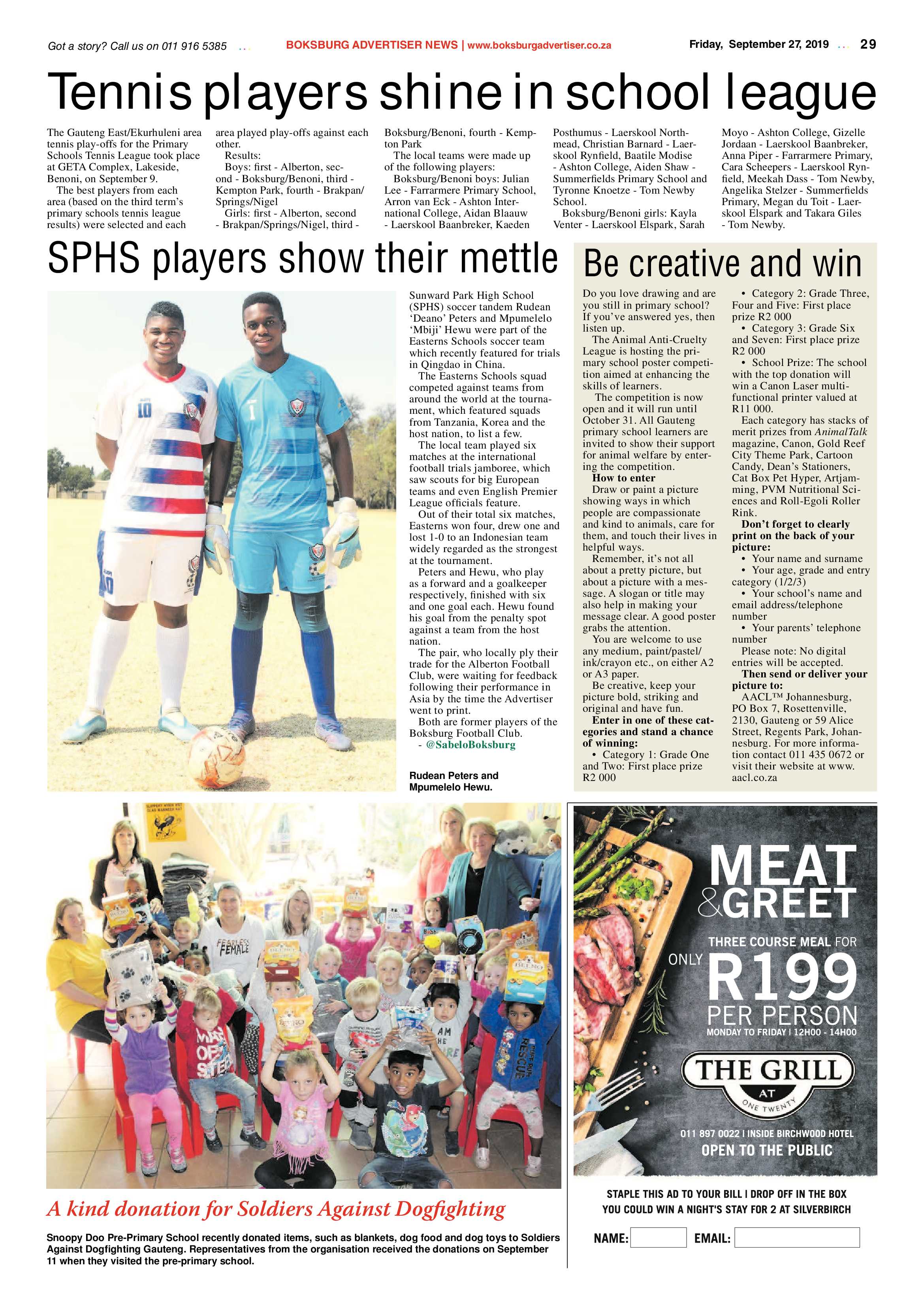 Boksburg Advertiser 24 September 2019 page 29