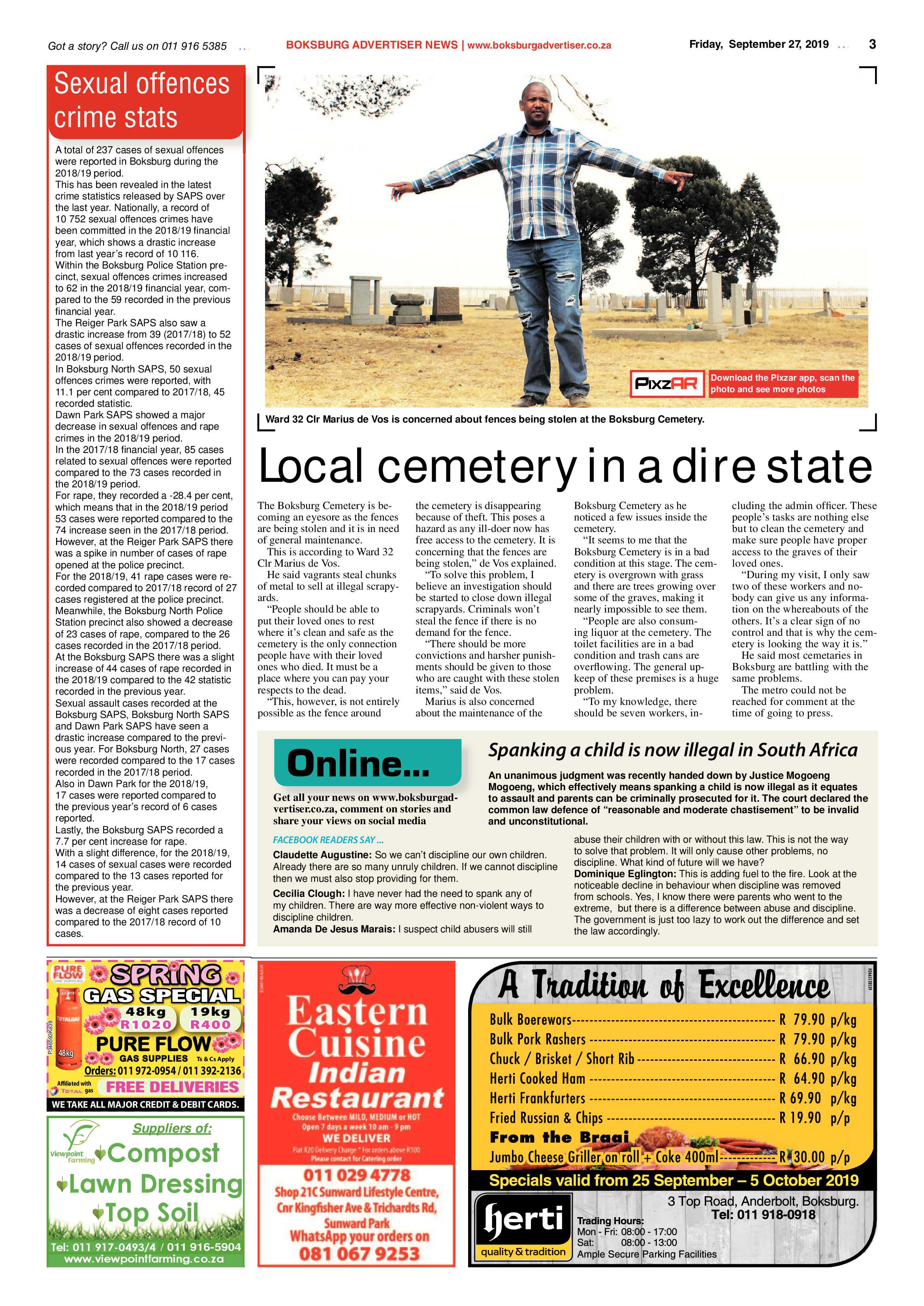 Boksburg Advertiser 24 September 2019 page 3