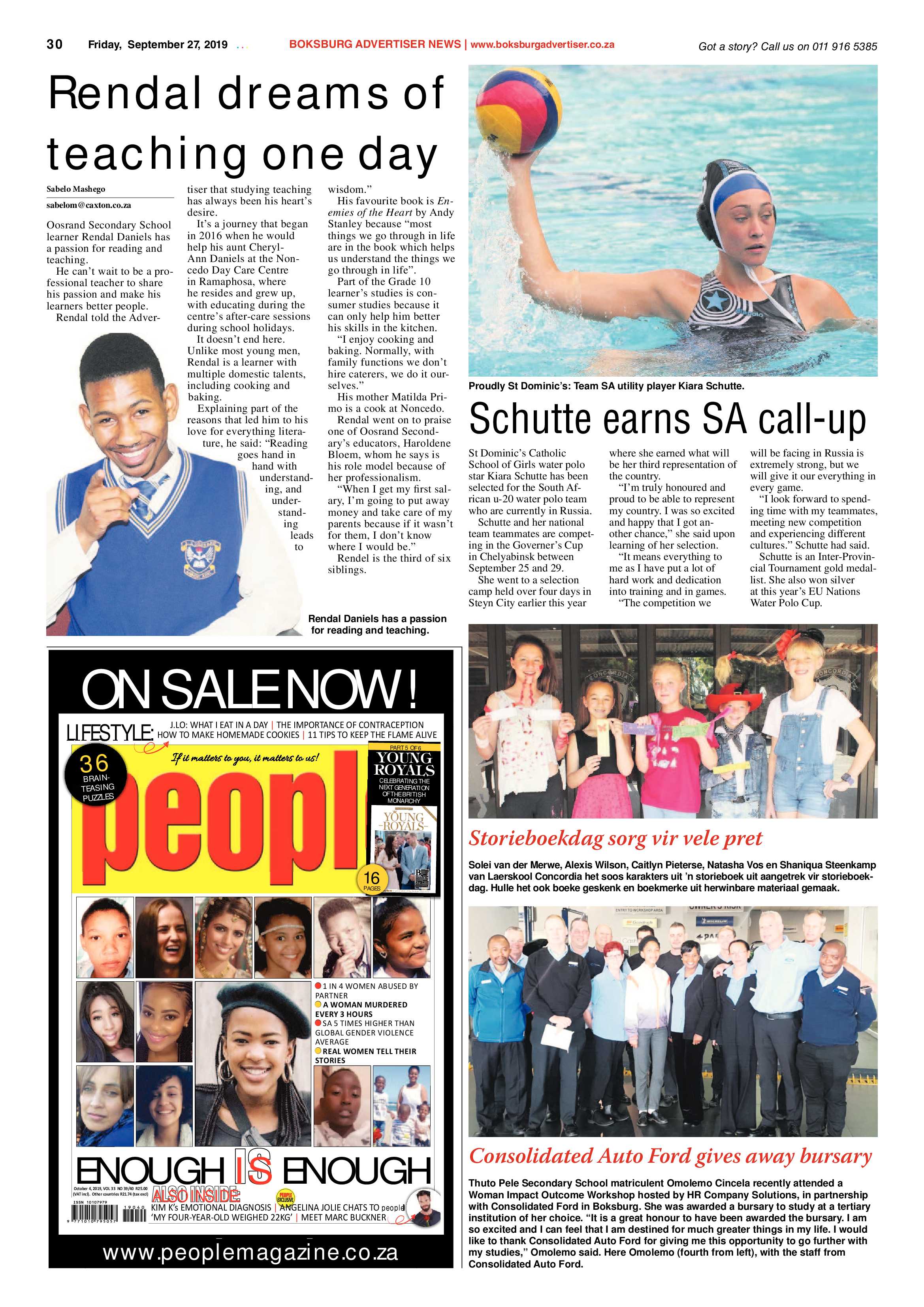 Boksburg Advertiser 24 September 2019 page 30
