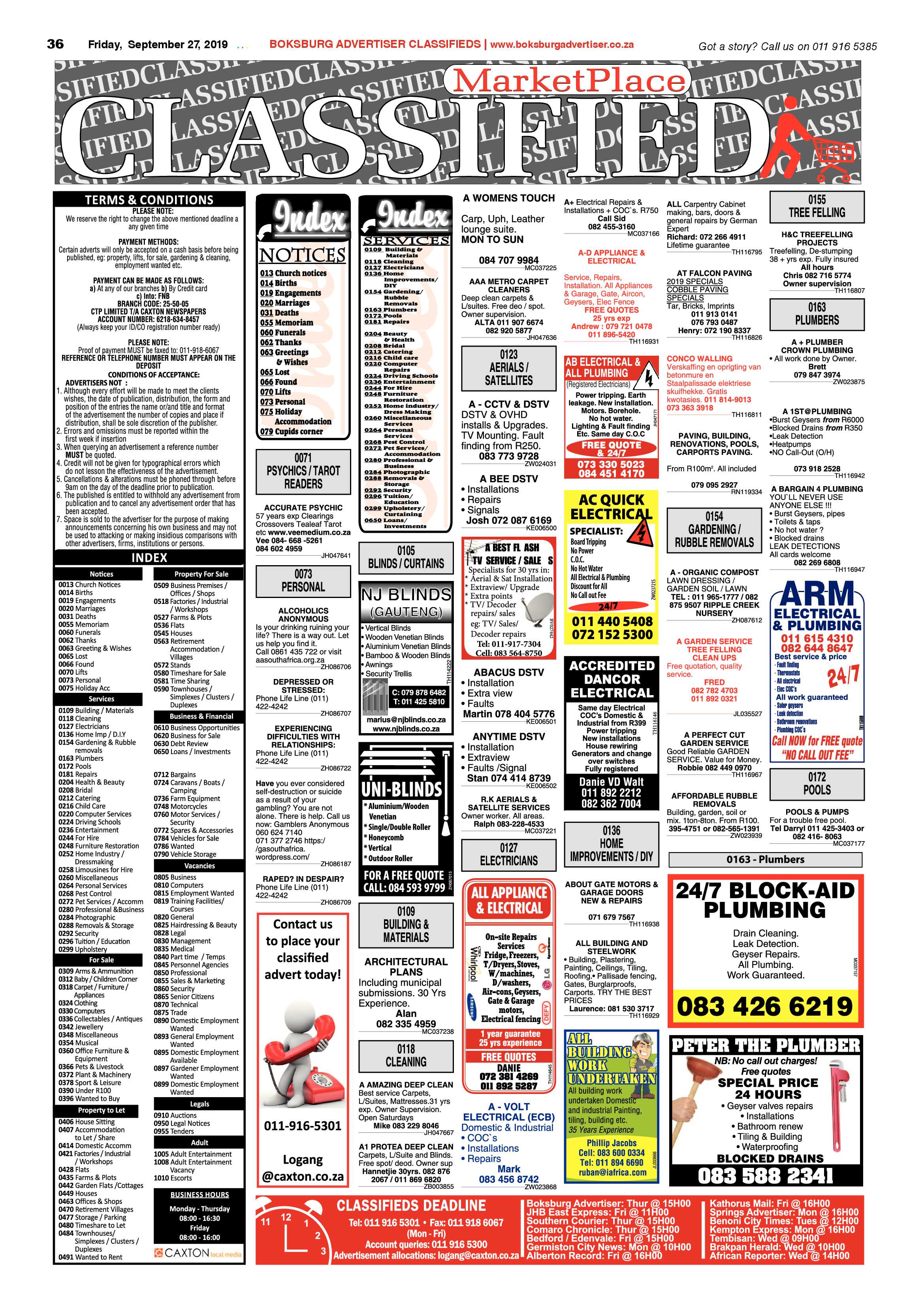 Boksburg Advertiser 24 September 2019 page 36
