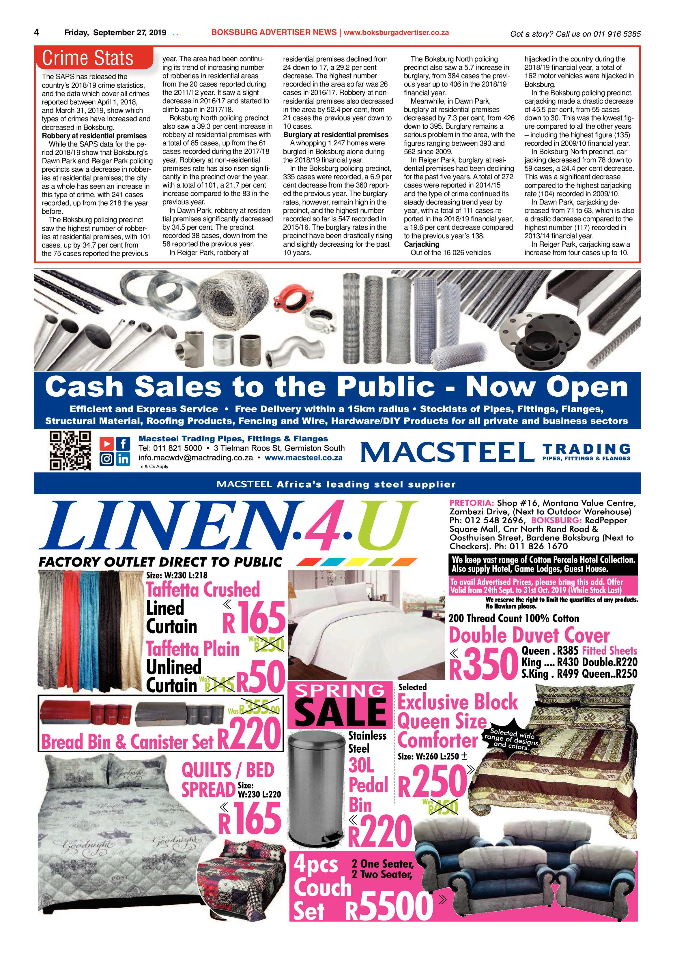 Boksburg Advertiser 24 September 2019 page 4