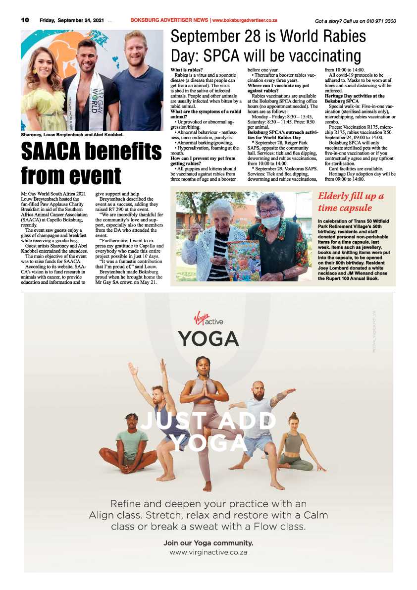 Boksburg Advertiser 24 September 2021 page 10