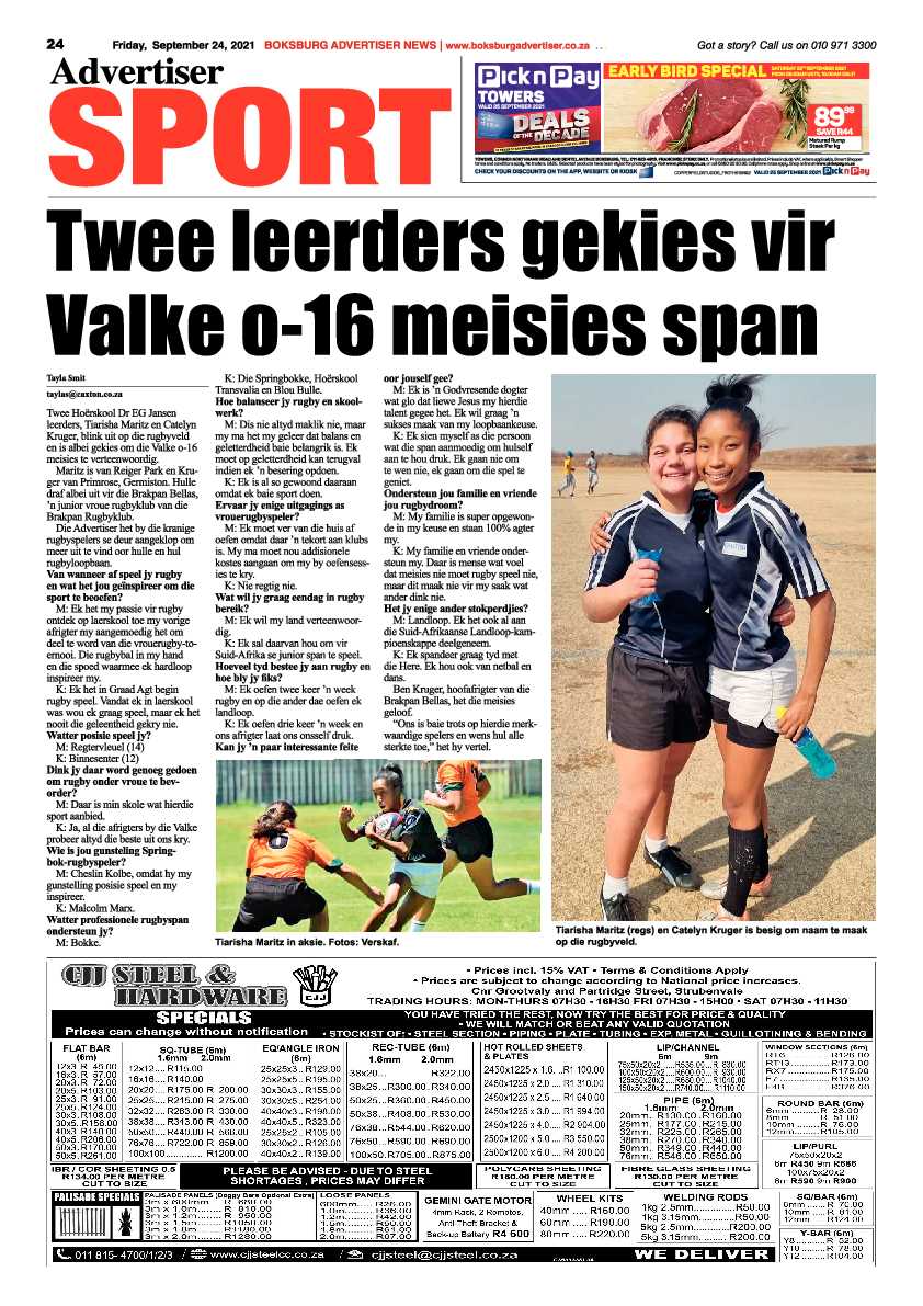 Boksburg Advertiser 24 September 2021 page 24