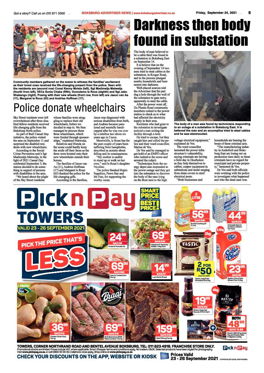 Boksburg Advertiser 24 September 2021 page 5