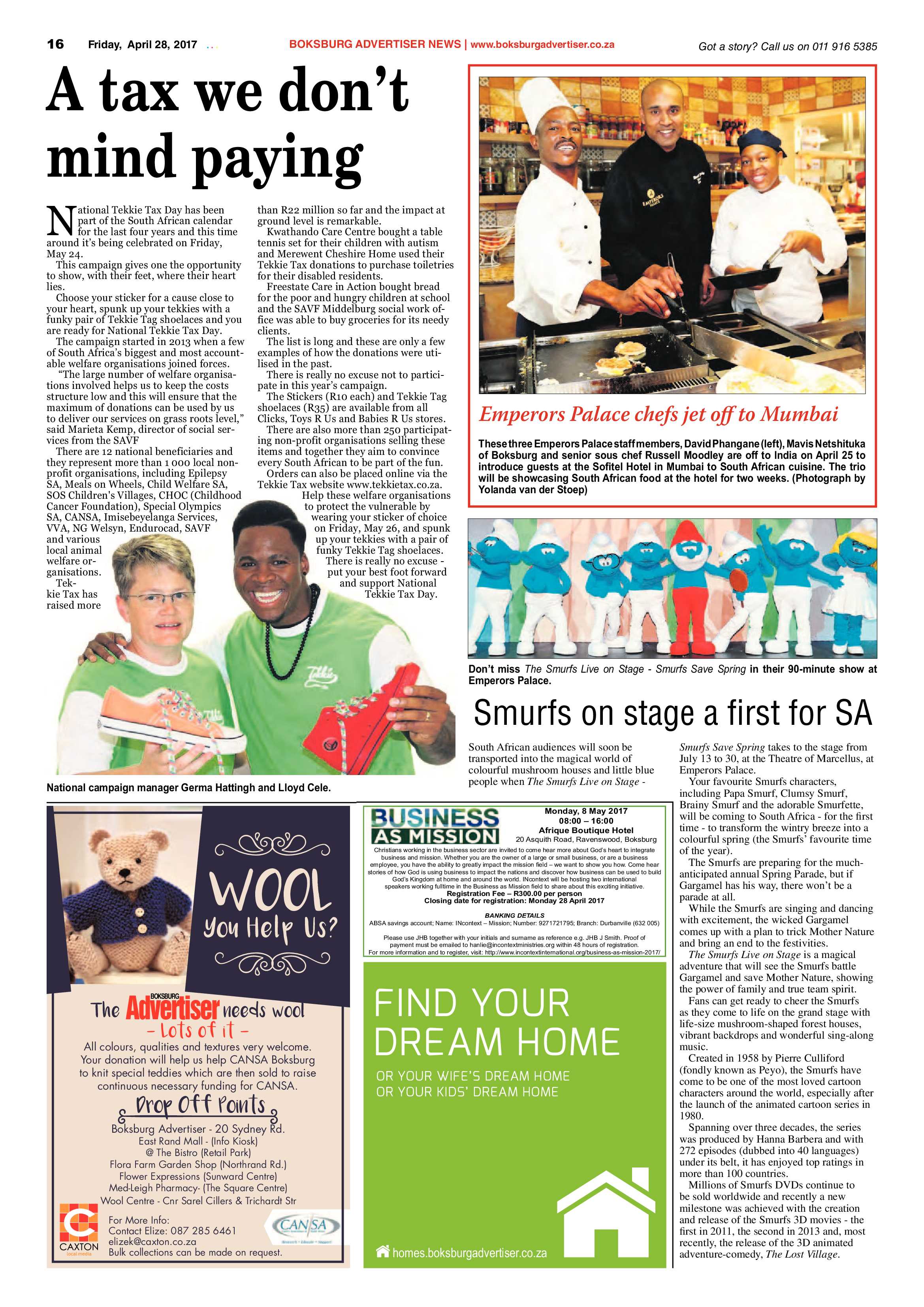 Boksburg Advertiser 25 April 2017 page 16