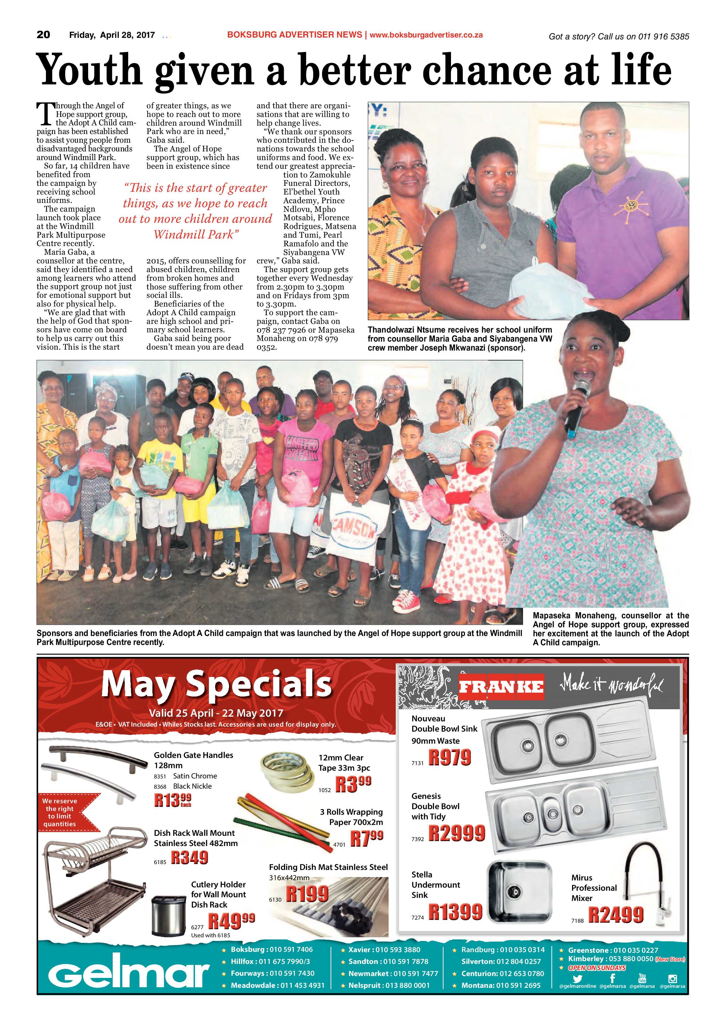 Boksburg Advertiser 25 April 2017 page 20