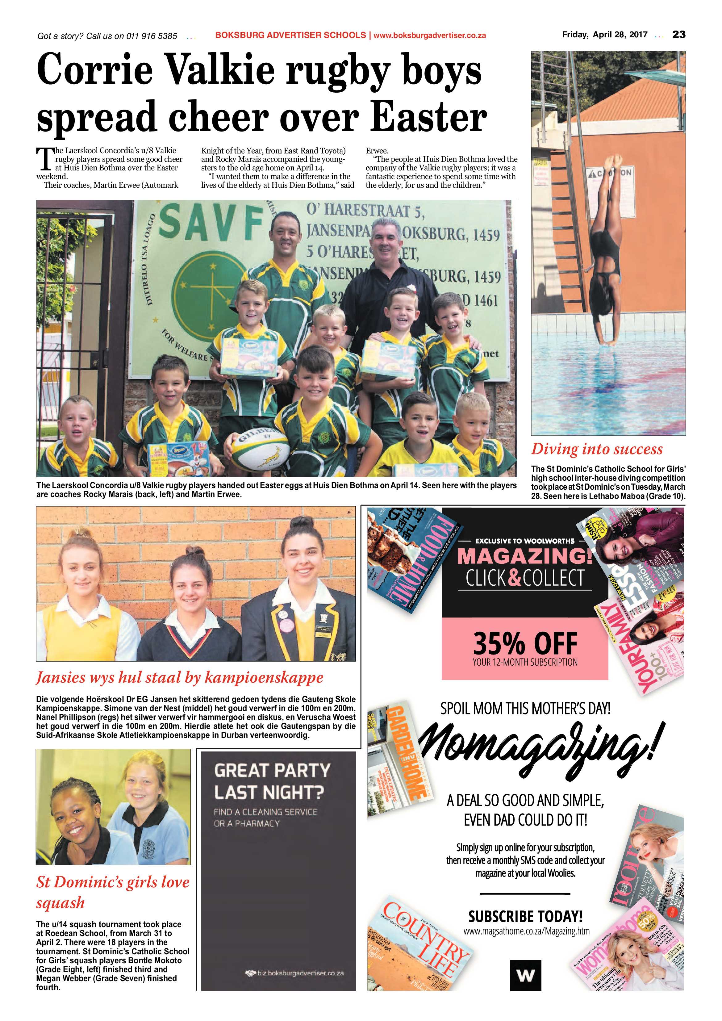 Boksburg Advertiser 25 April 2017 page 23