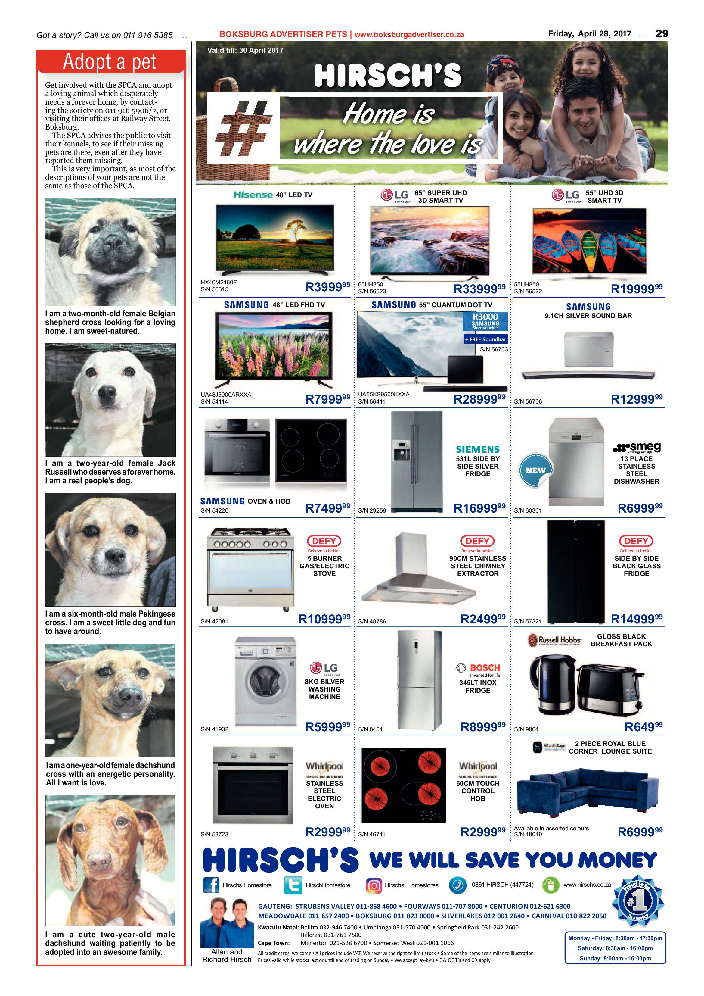 Boksburg Advertiser 25 April 2017 page 29