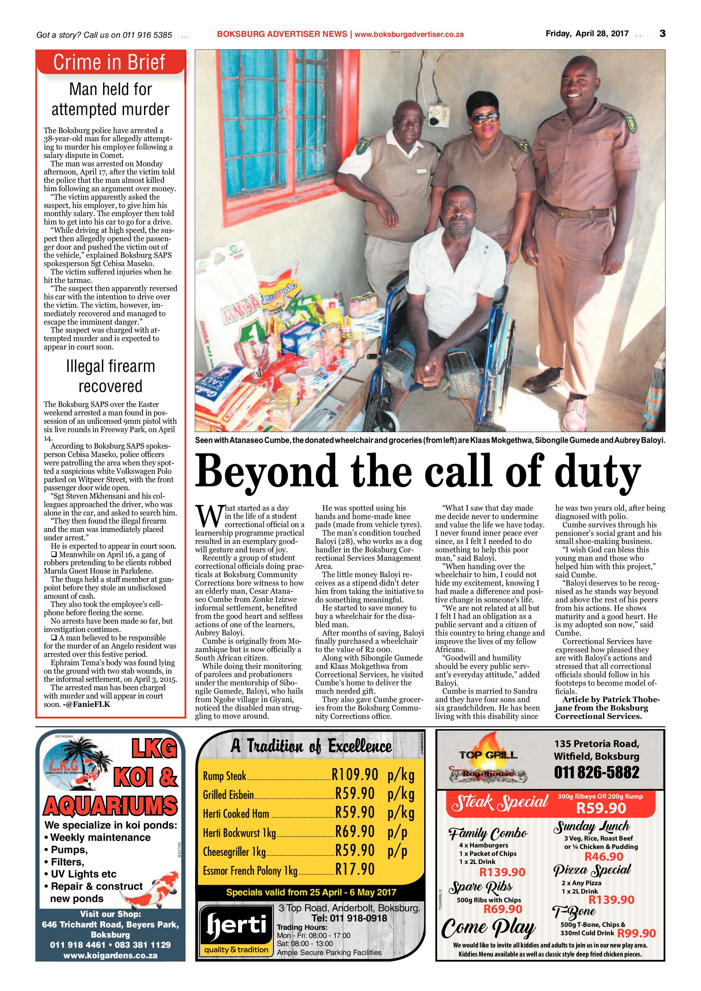 Boksburg Advertiser 25 April 2017 page 3