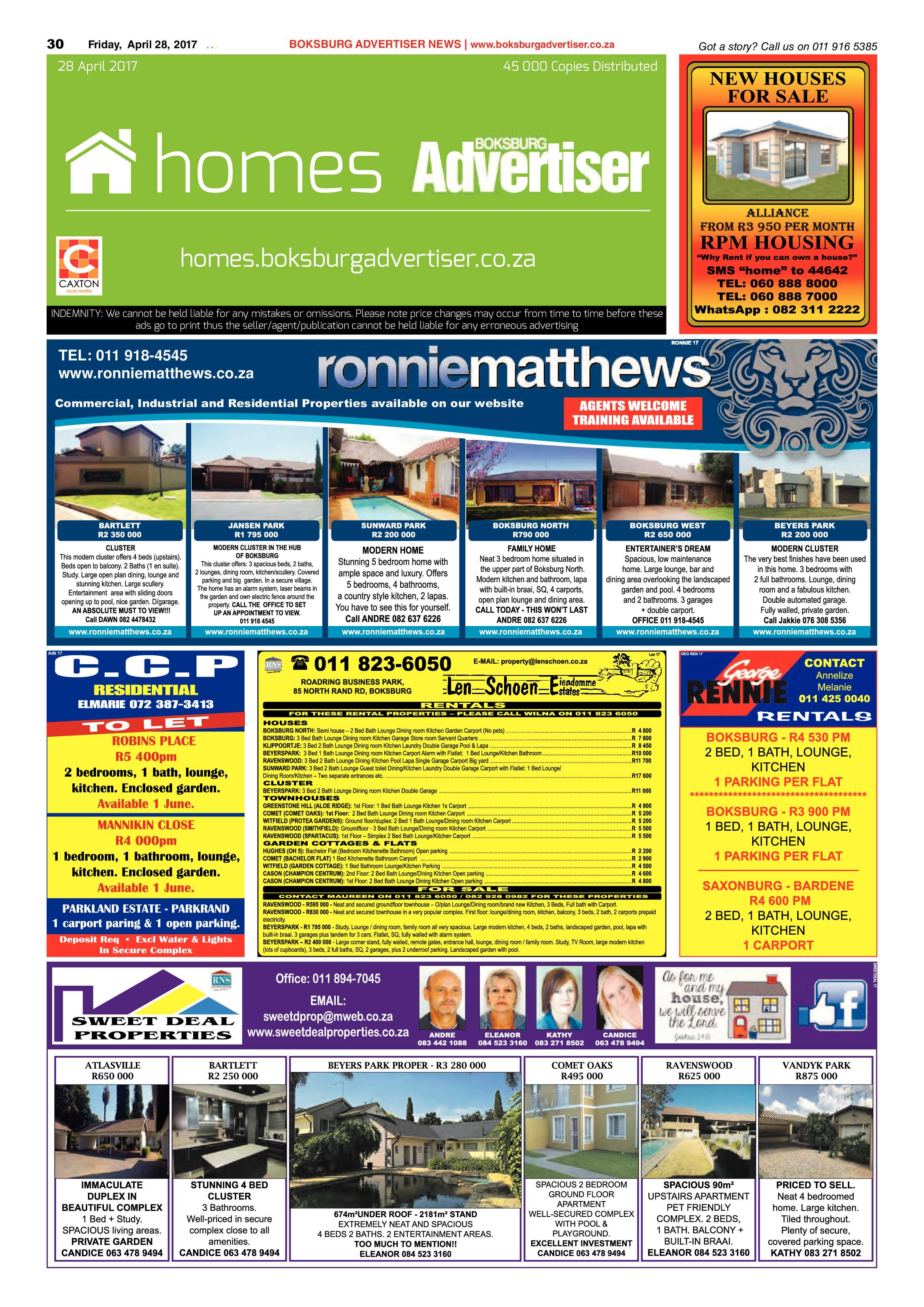 Boksburg Advertiser 25 April 2017 page 30