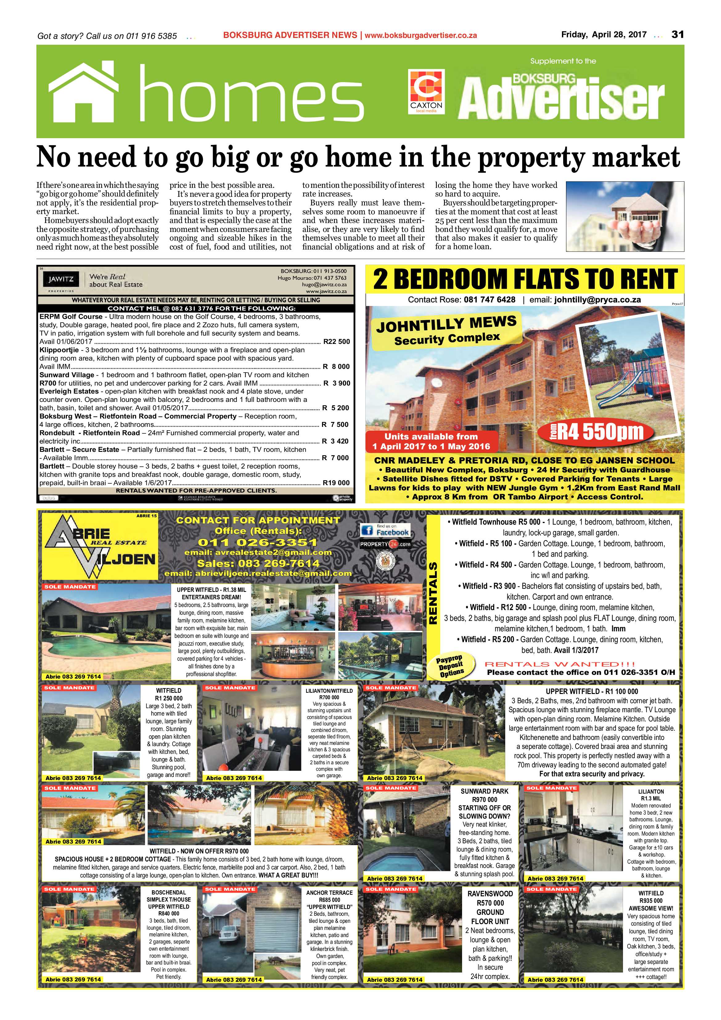 Boksburg Advertiser 25 April 2017 page 31