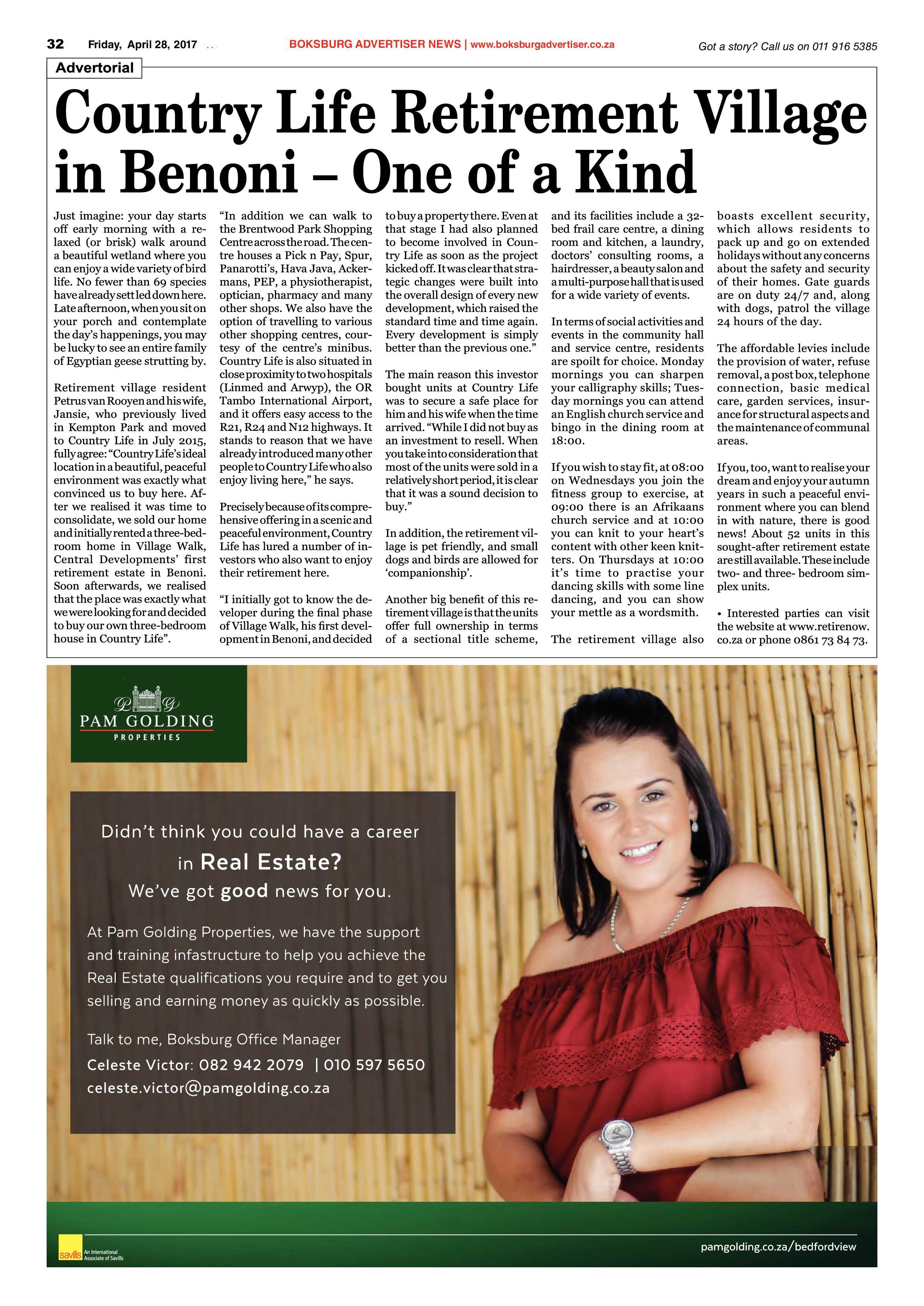 Boksburg Advertiser 25 April 2017 page 32