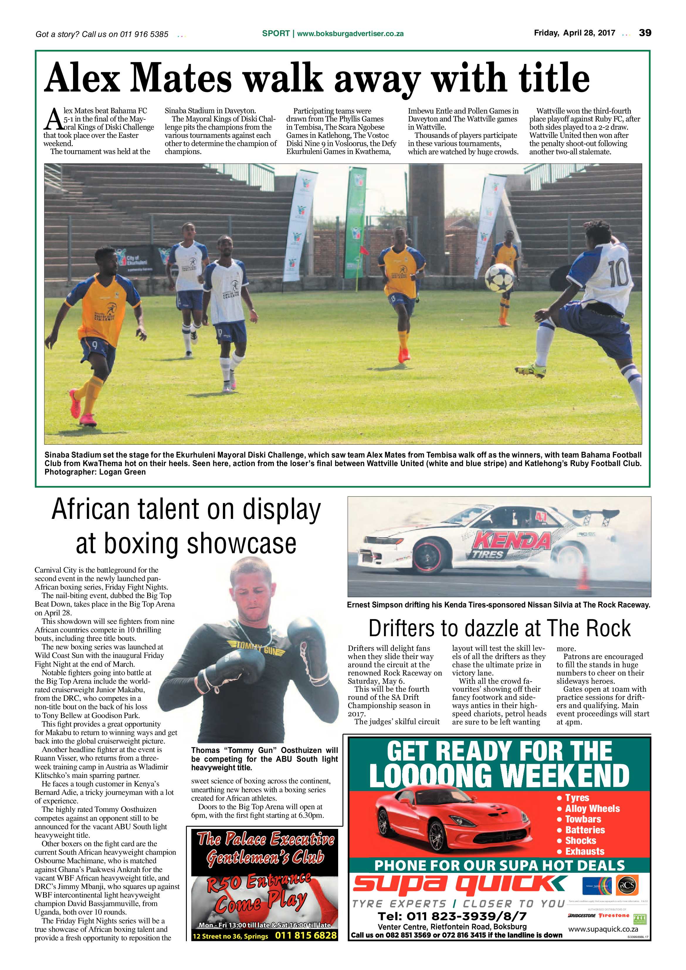 Boksburg Advertiser 25 April 2017 page 39