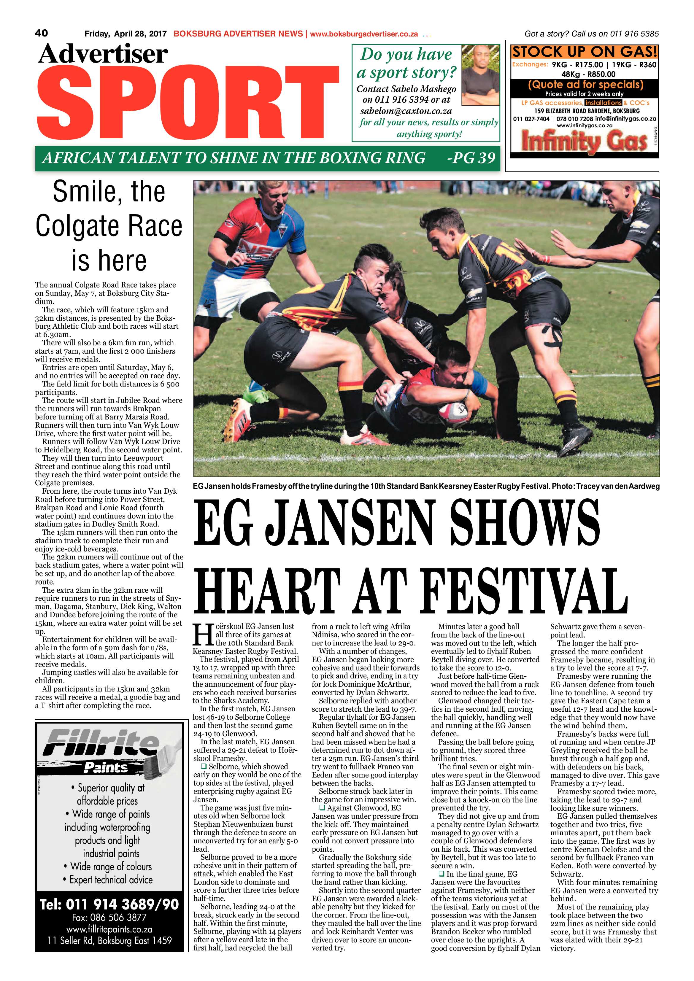 Boksburg Advertiser 25 April 2017 page 40