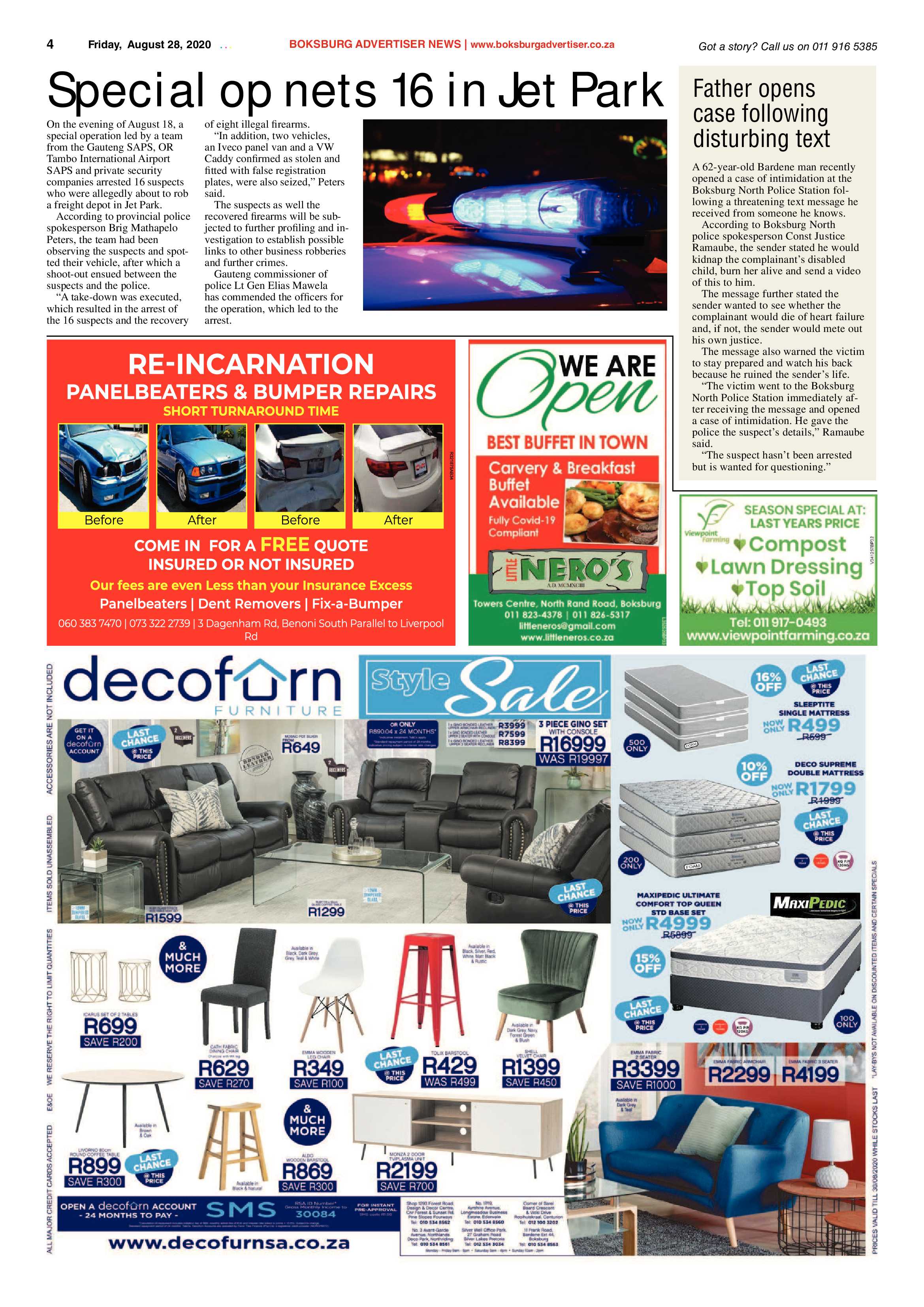 Boksburg Advertiser 25 August 2020 page 4