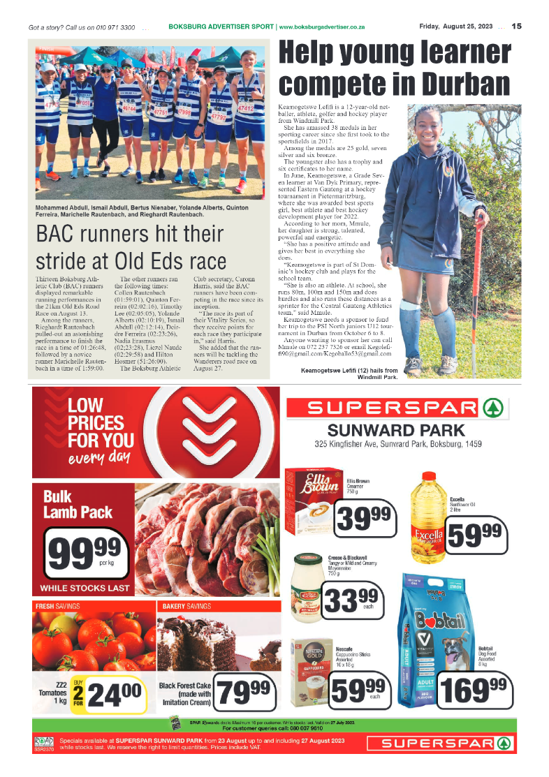 Boksburg Advertiser 25 August 2023 page 15