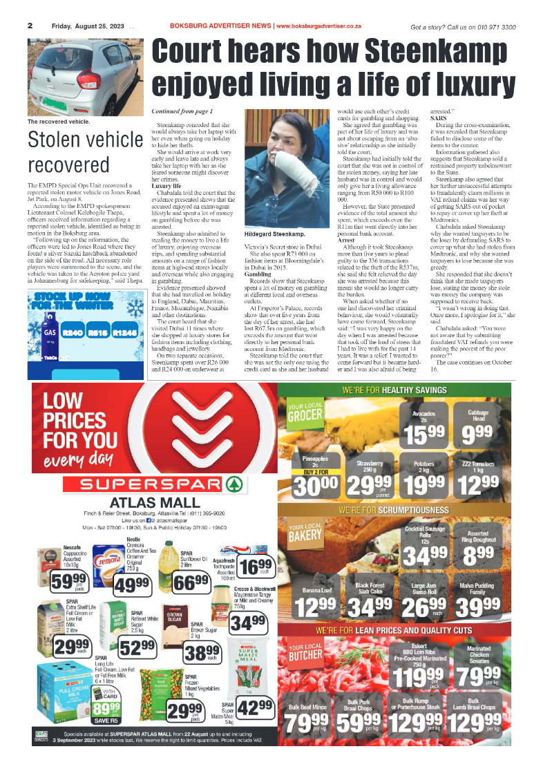 Boksburg Advertiser 25 August 2023 page 2