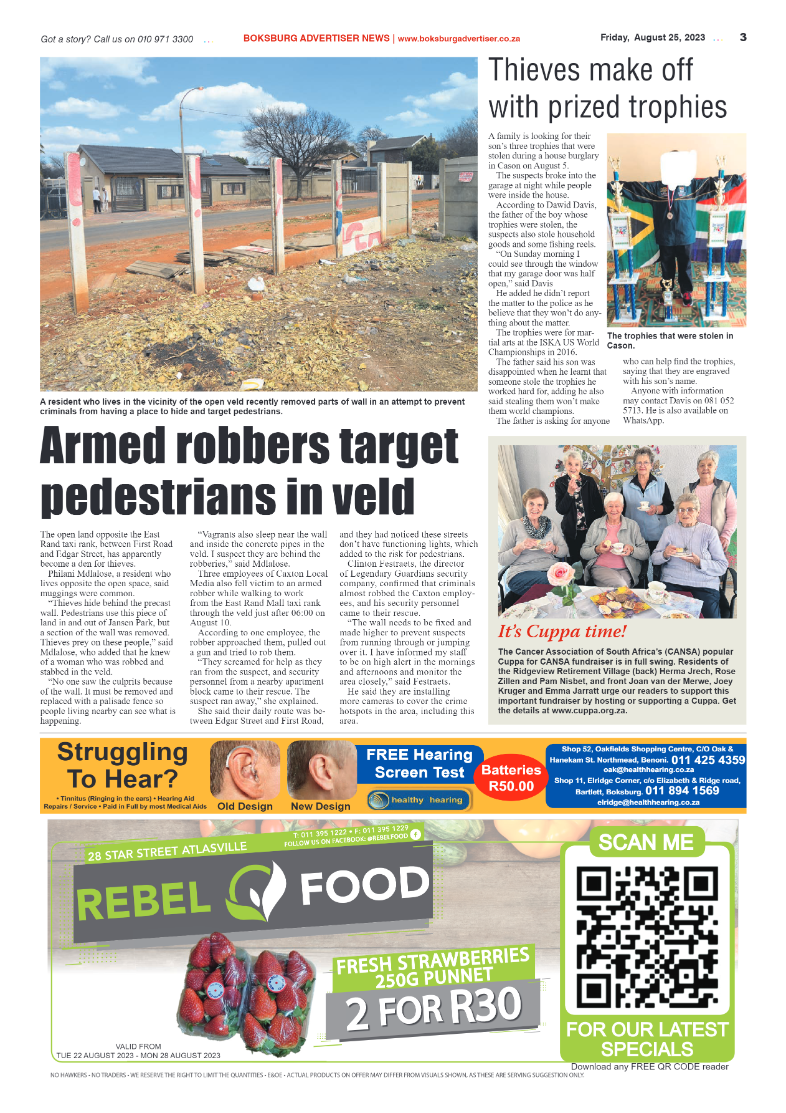 Boksburg Advertiser 25 August 2023 page 3