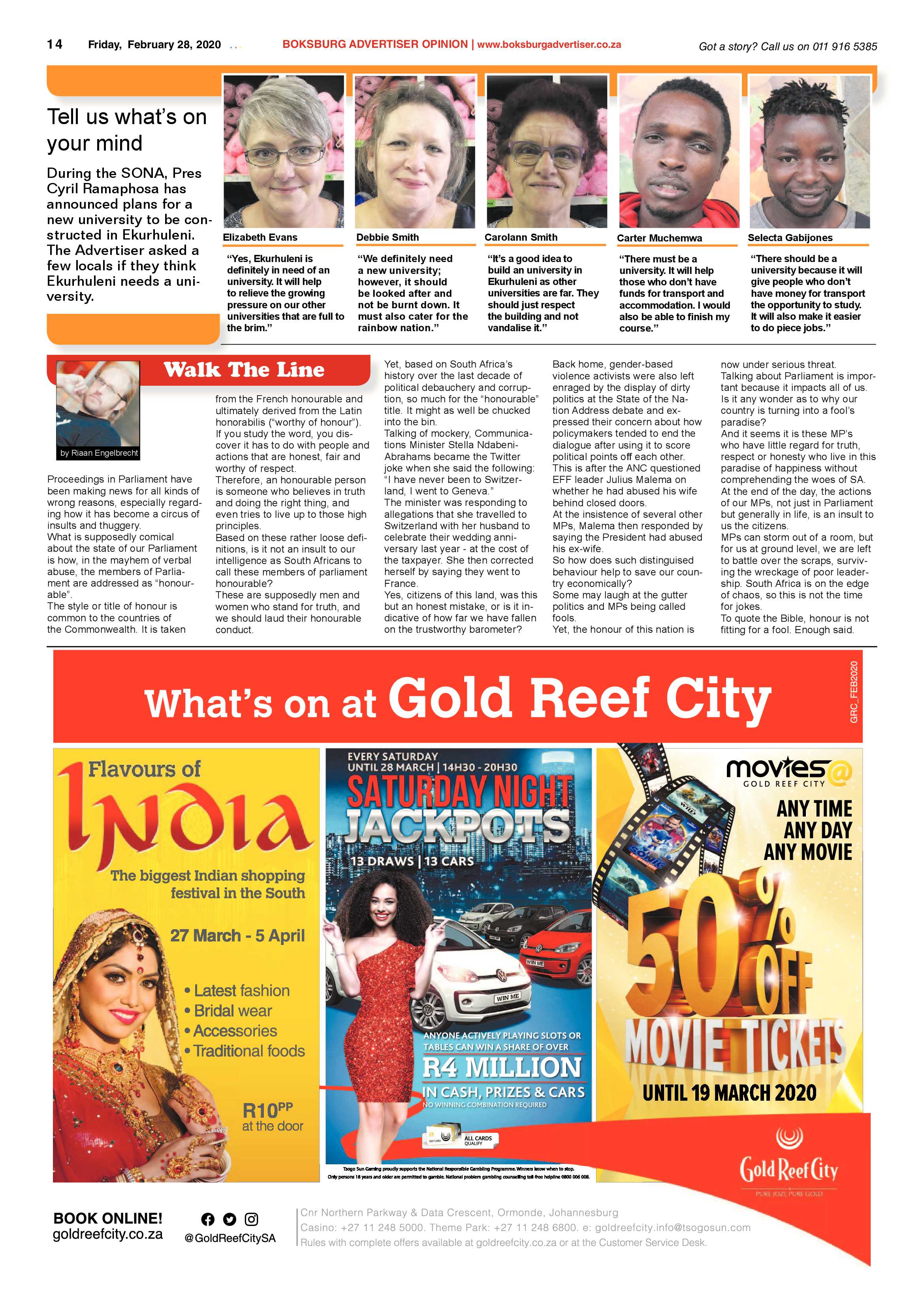Boksburg Advertiser 25 February 2020 page 14