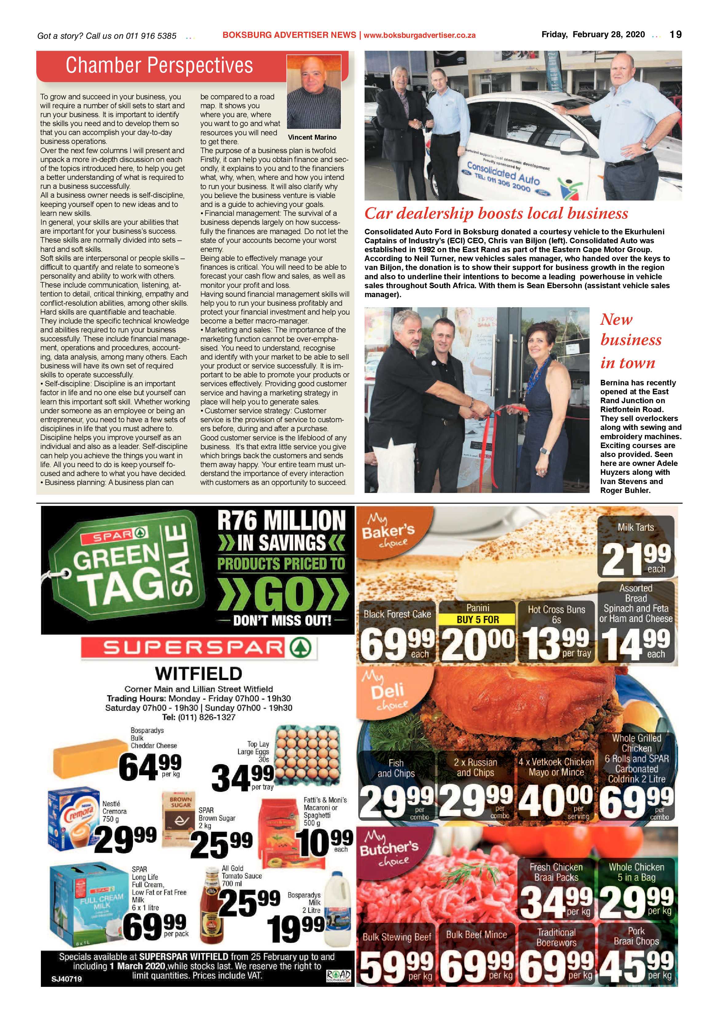 Boksburg Advertiser 25 February 2020 page 19