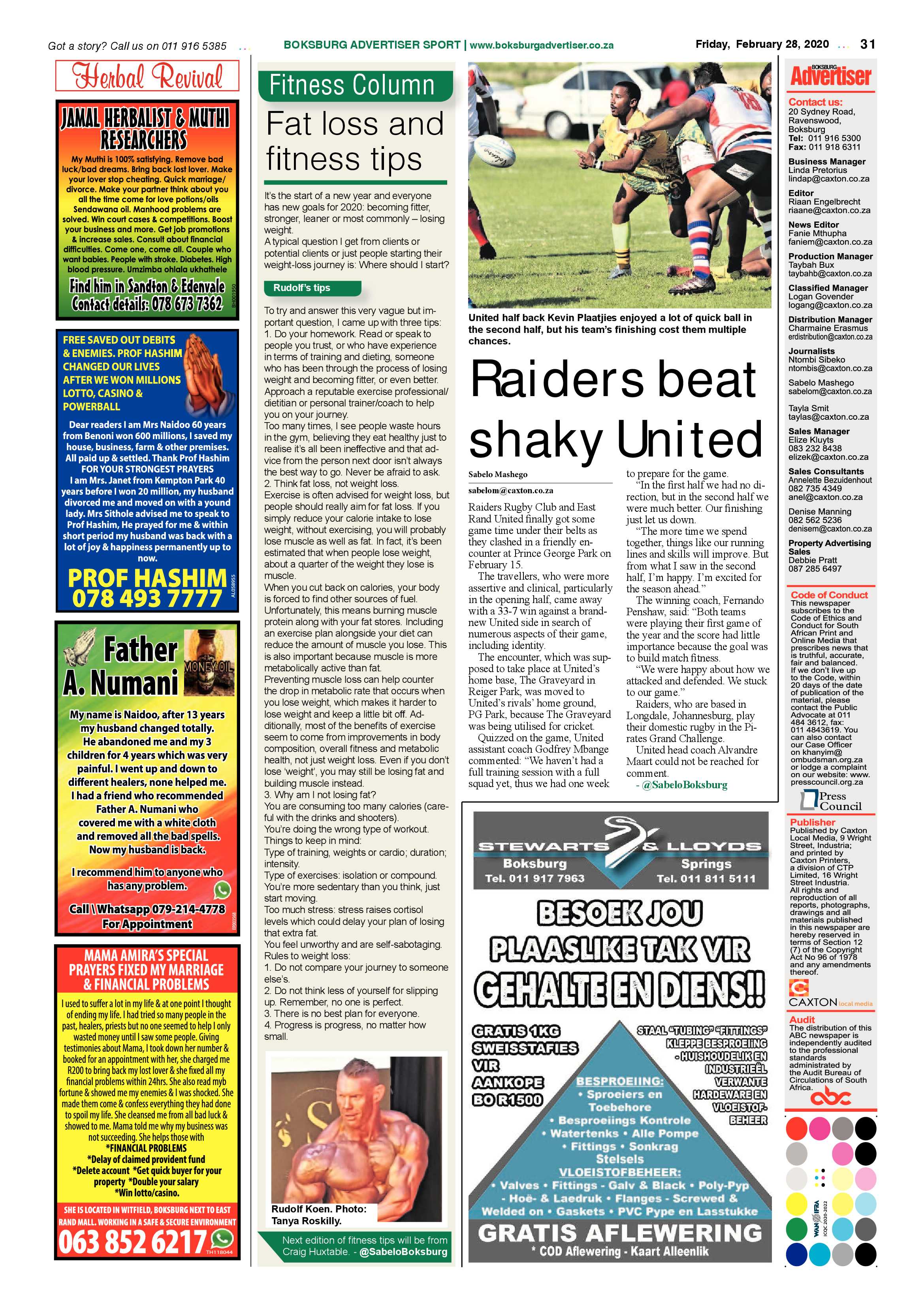 Boksburg Advertiser 25 February 2020 page 31
