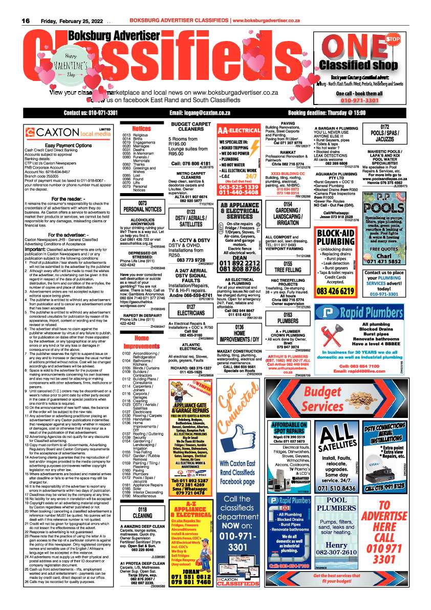 Boksburg Advertiser 25 February 2022 page 16