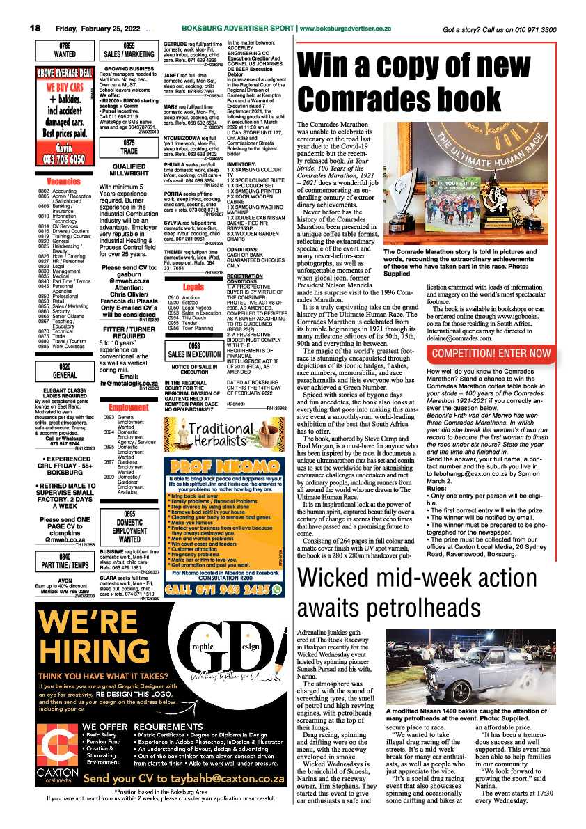 Boksburg Advertiser 25 February 2022 page 18