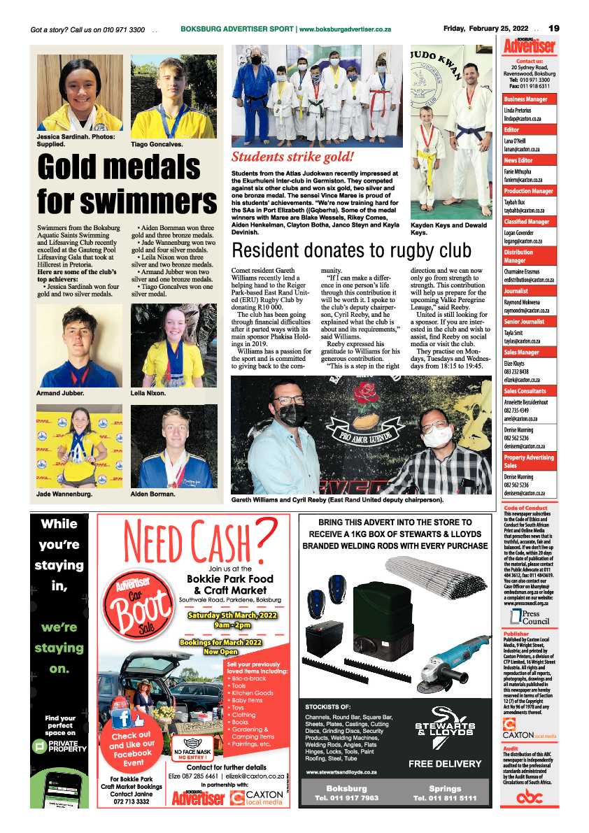 Boksburg Advertiser 25 February 2022 page 19