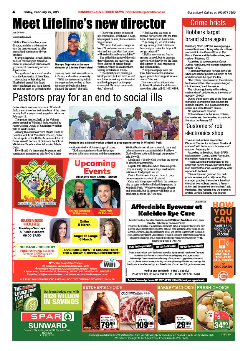 Boksburg Advertiser 25 February 2022 page 4