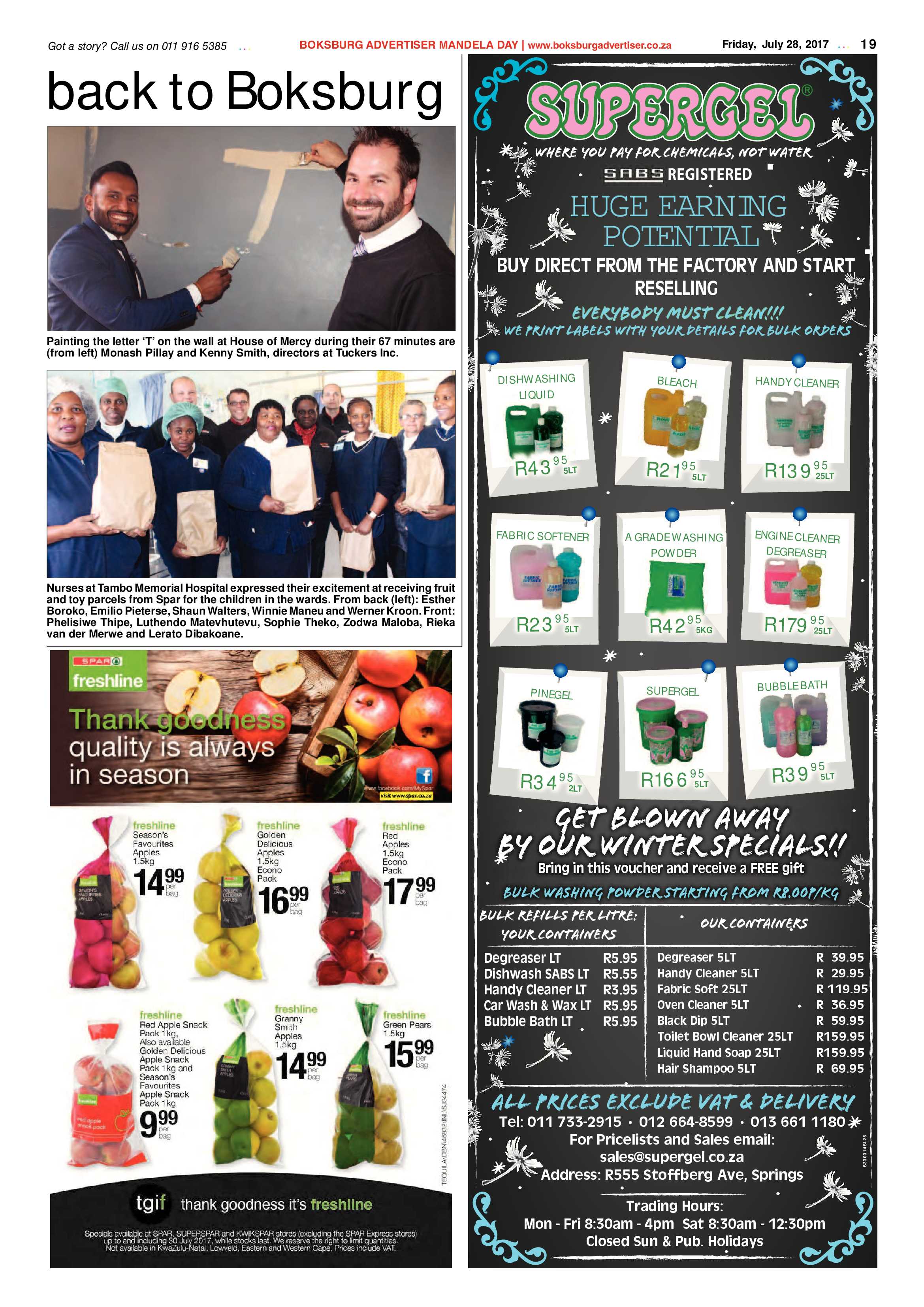 Boksburg Advertiser 25 July 2017 page 19