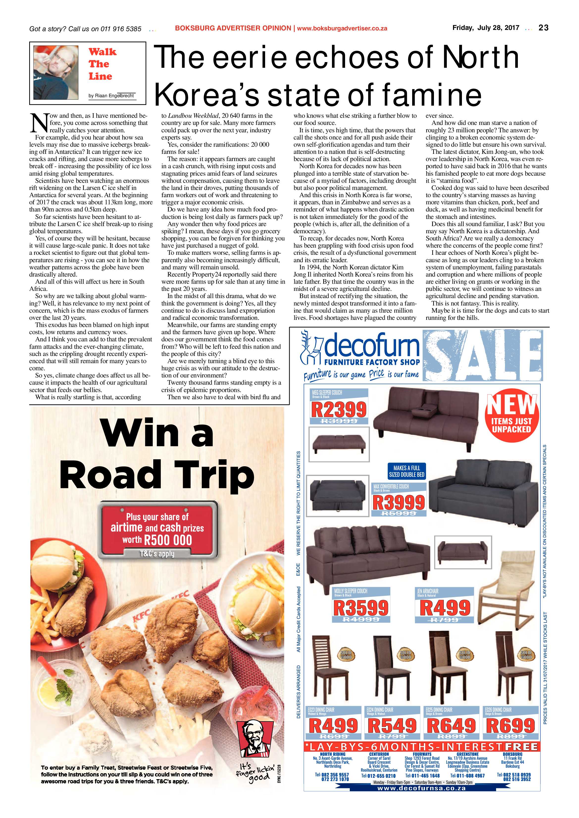 Boksburg Advertiser 25 July 2017 page 23