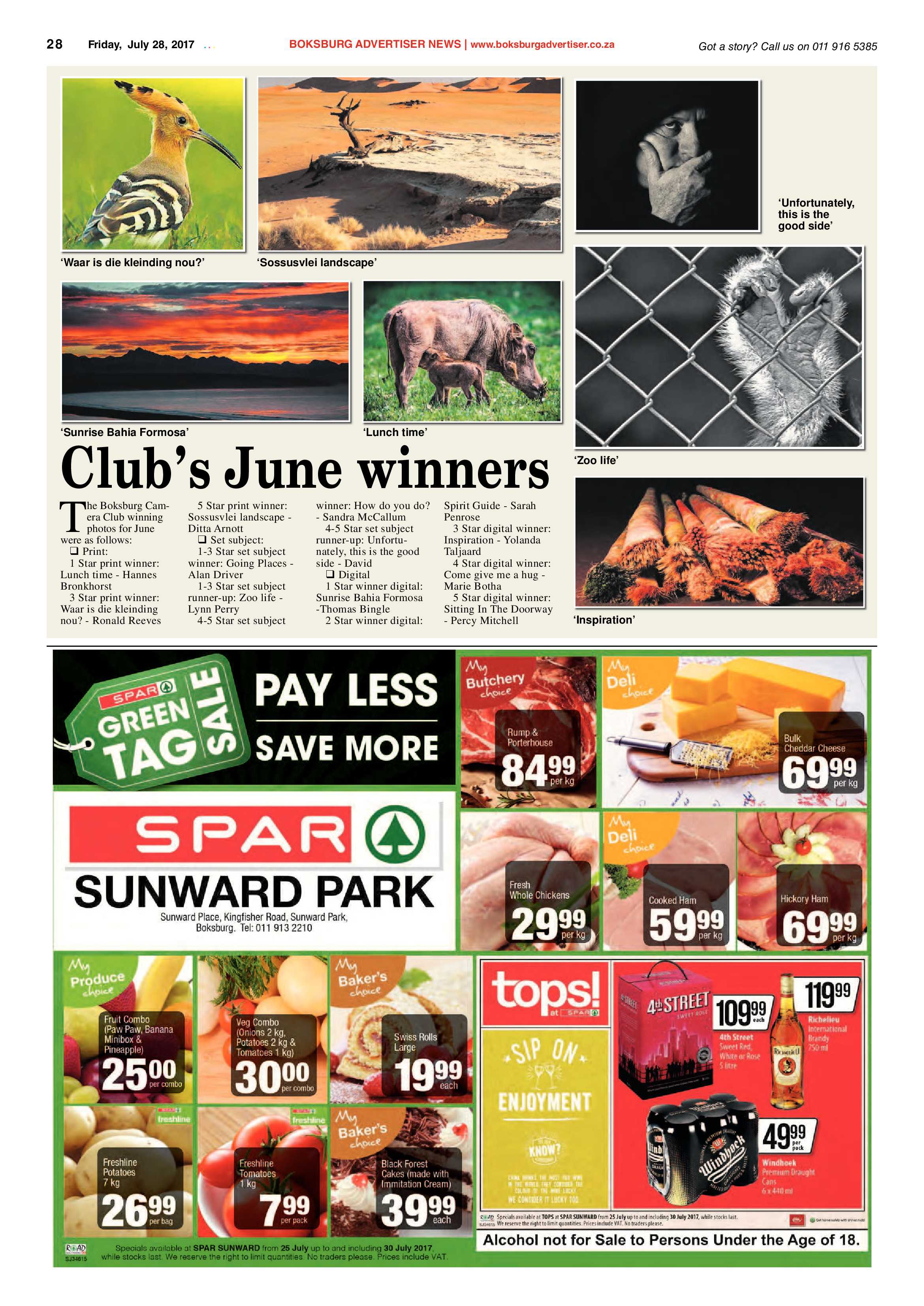 Boksburg Advertiser 25 July 2017 page 28