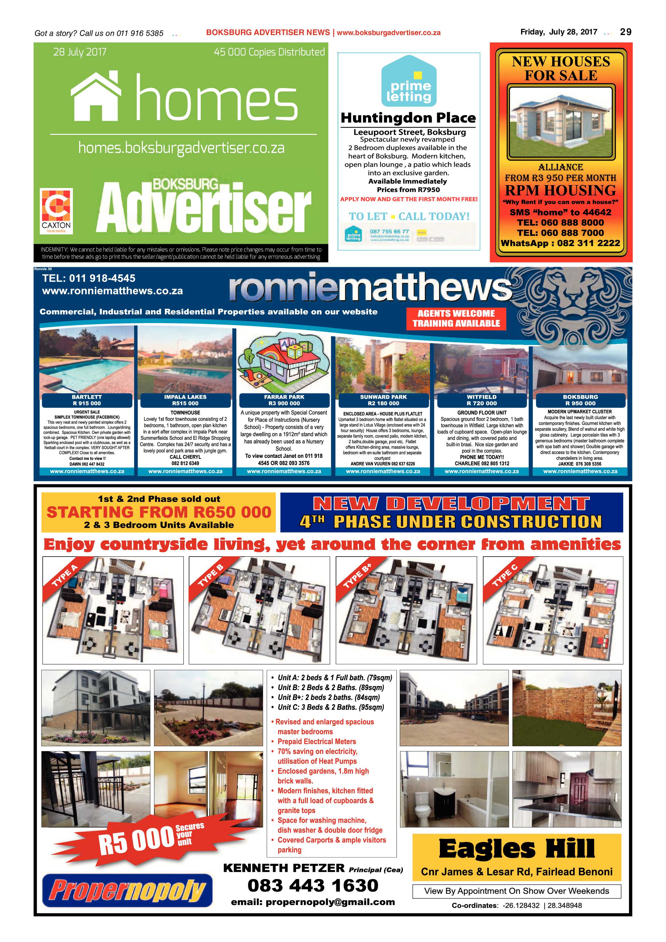 Boksburg Advertiser 25 July 2017 page 29