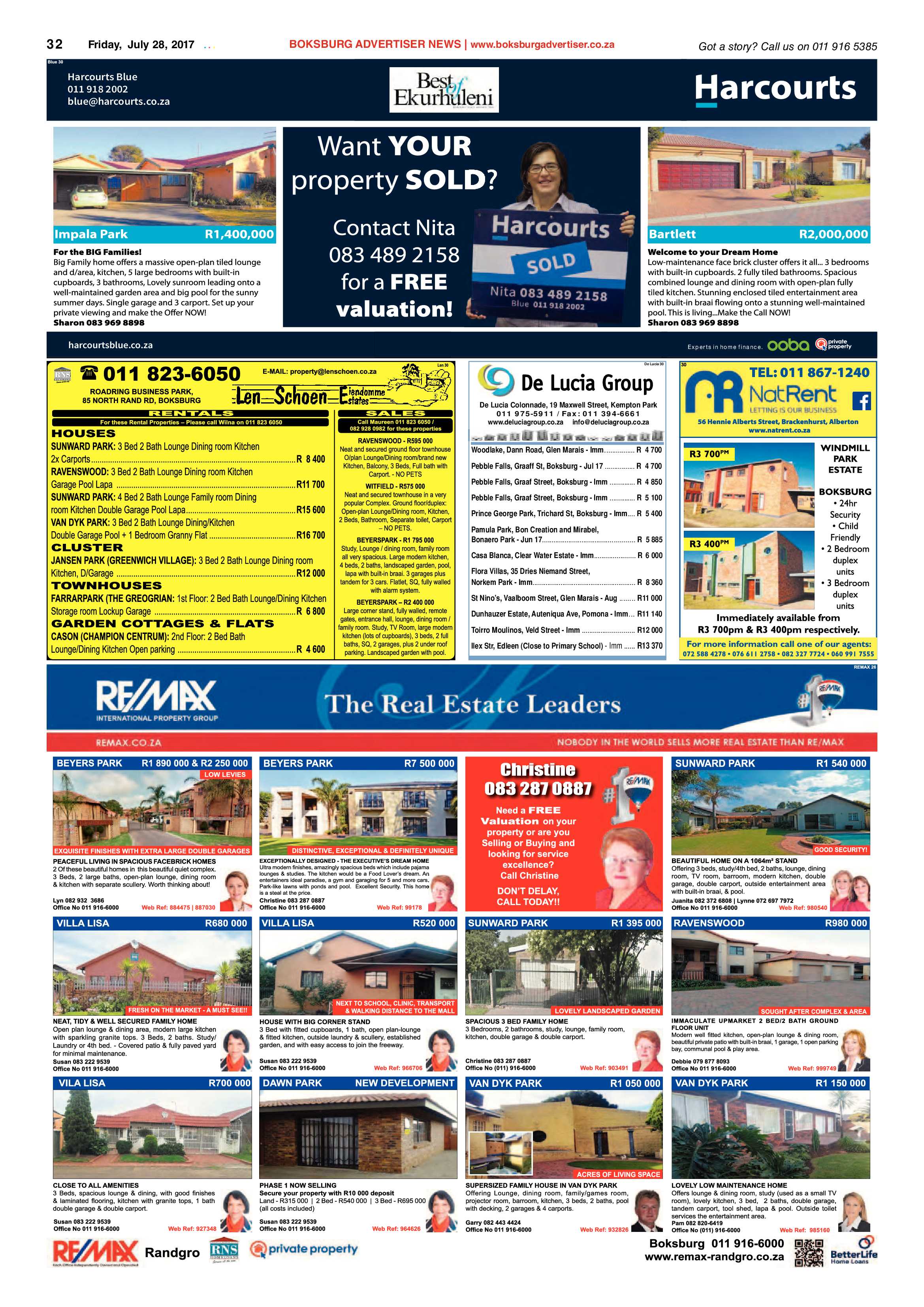 Boksburg Advertiser 25 July 2017 page 32