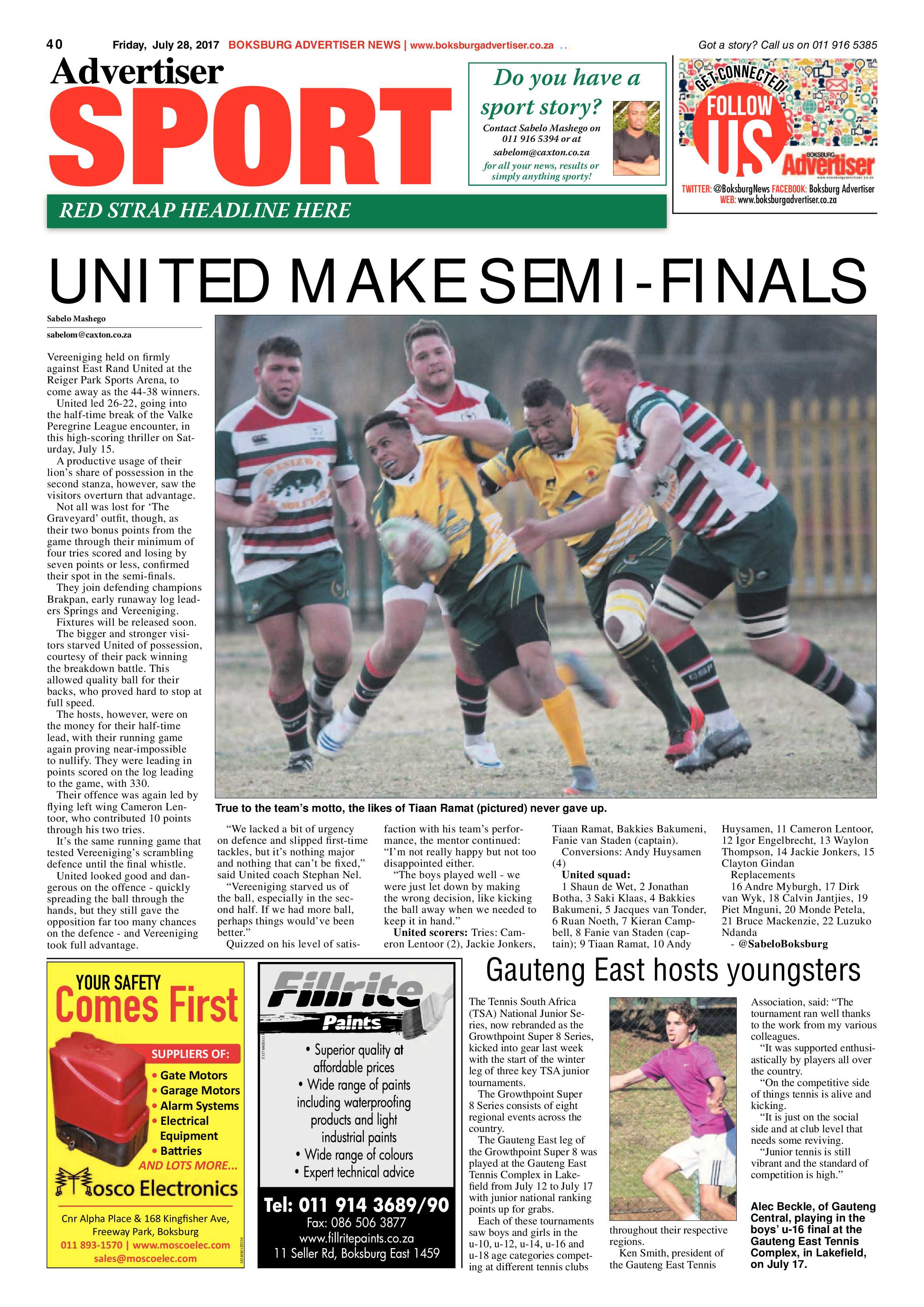Boksburg Advertiser 25 July 2017 page 40