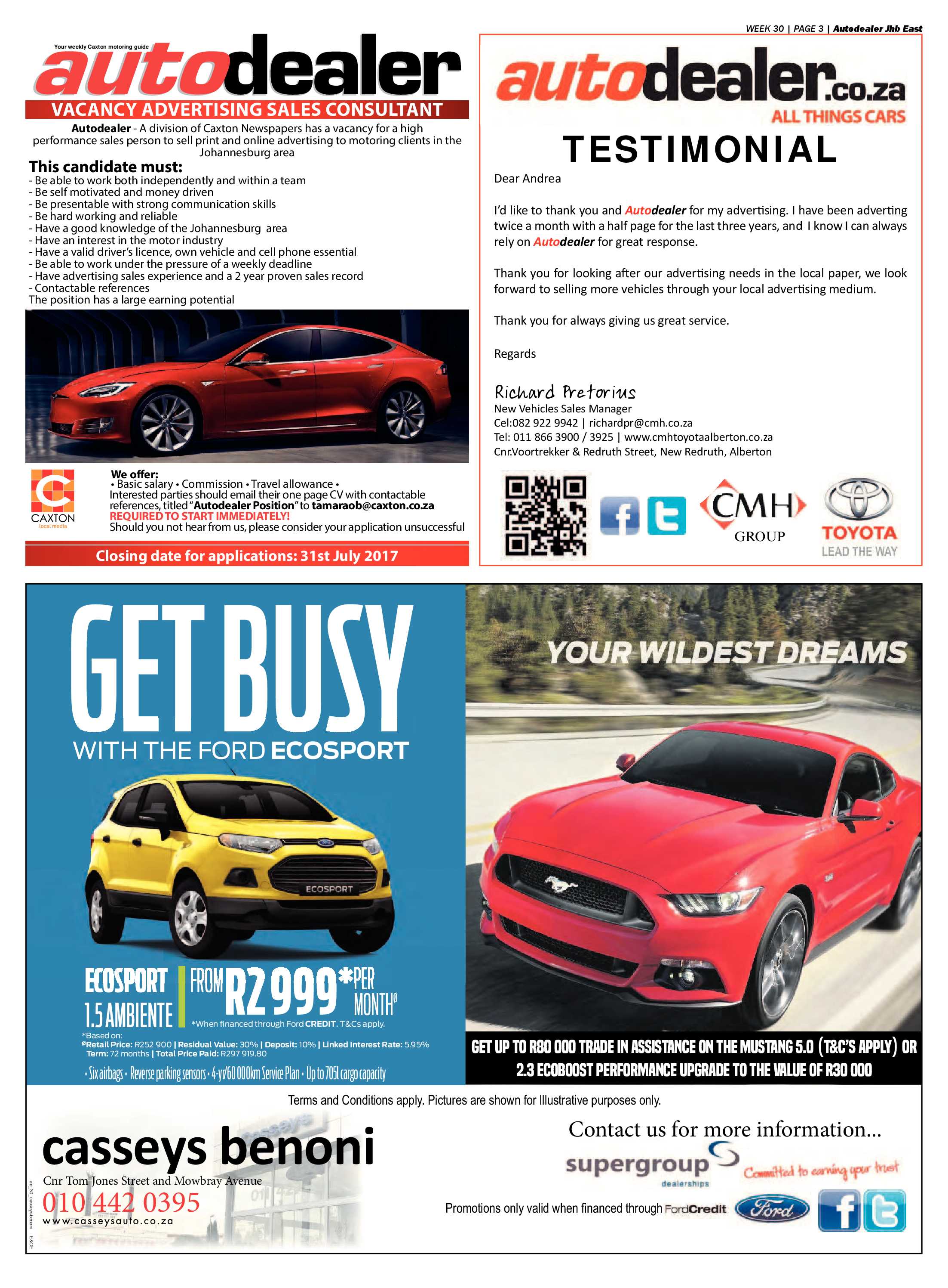 Boksburg Advertiser 25 July 2017 page 43