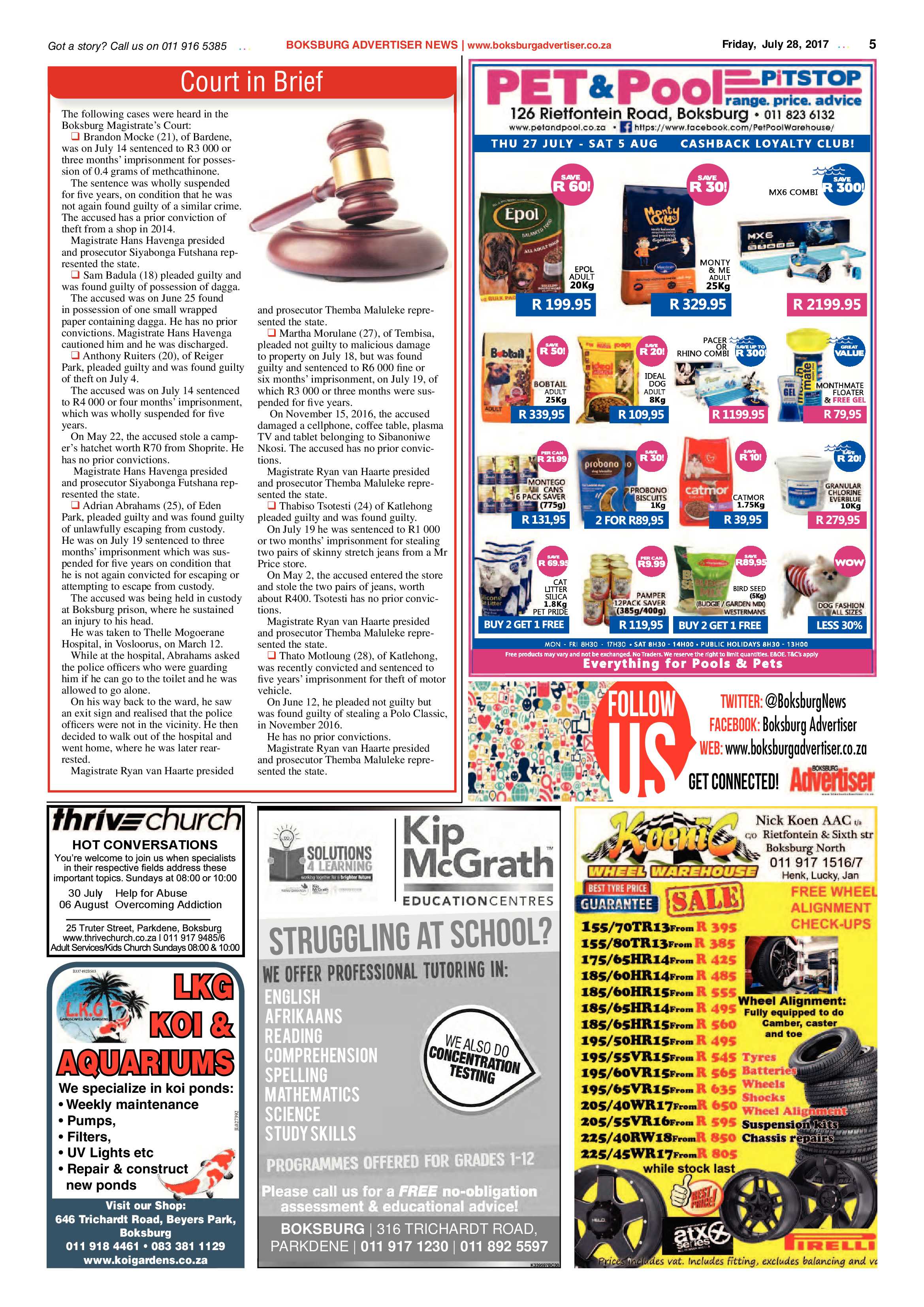 Boksburg Advertiser 25 July 2017 page 5