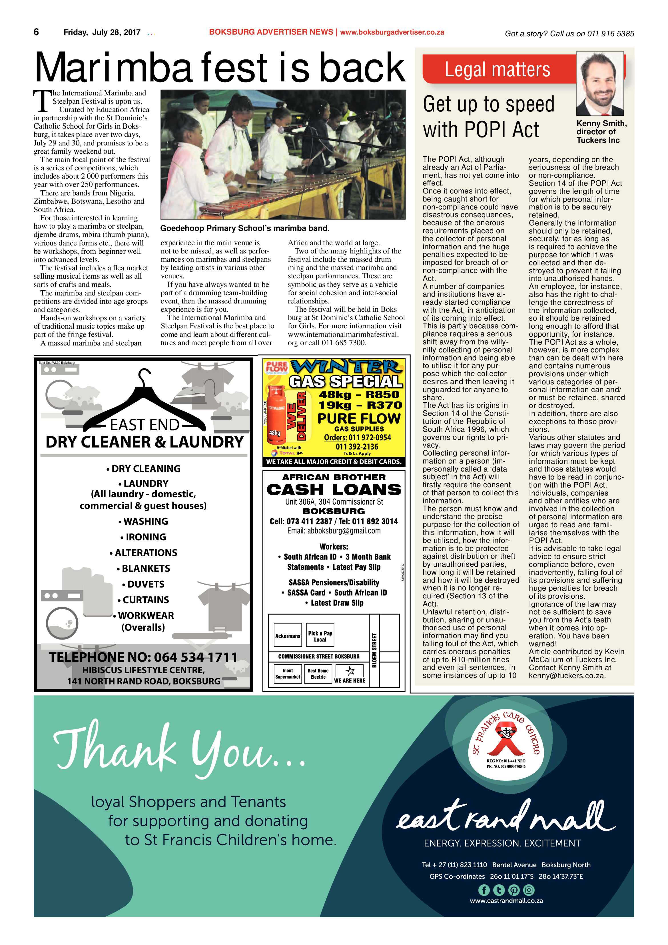 Boksburg Advertiser 25 July 2017 page 6