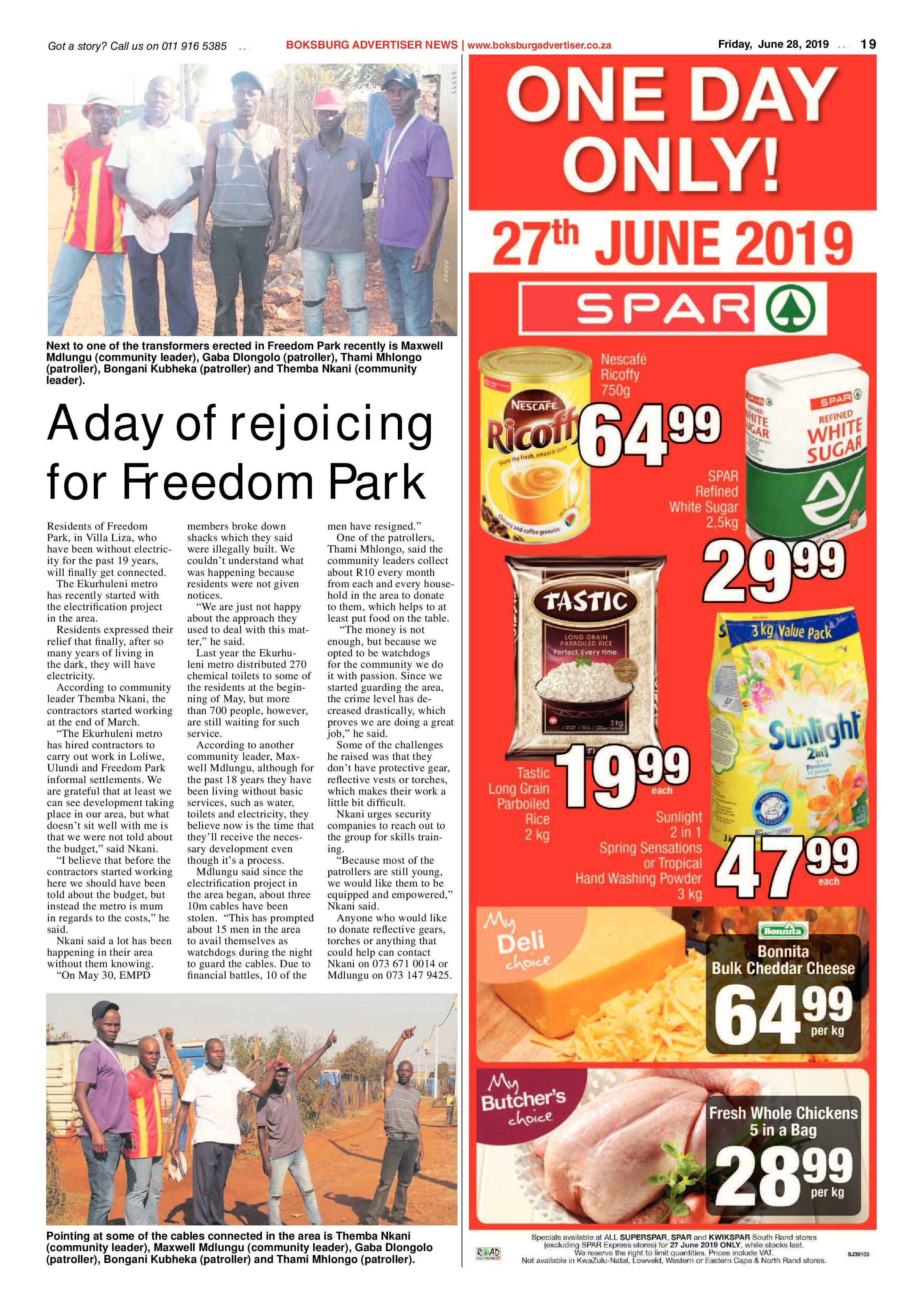 Boksburg Advertiser 25 June 2019 page 19