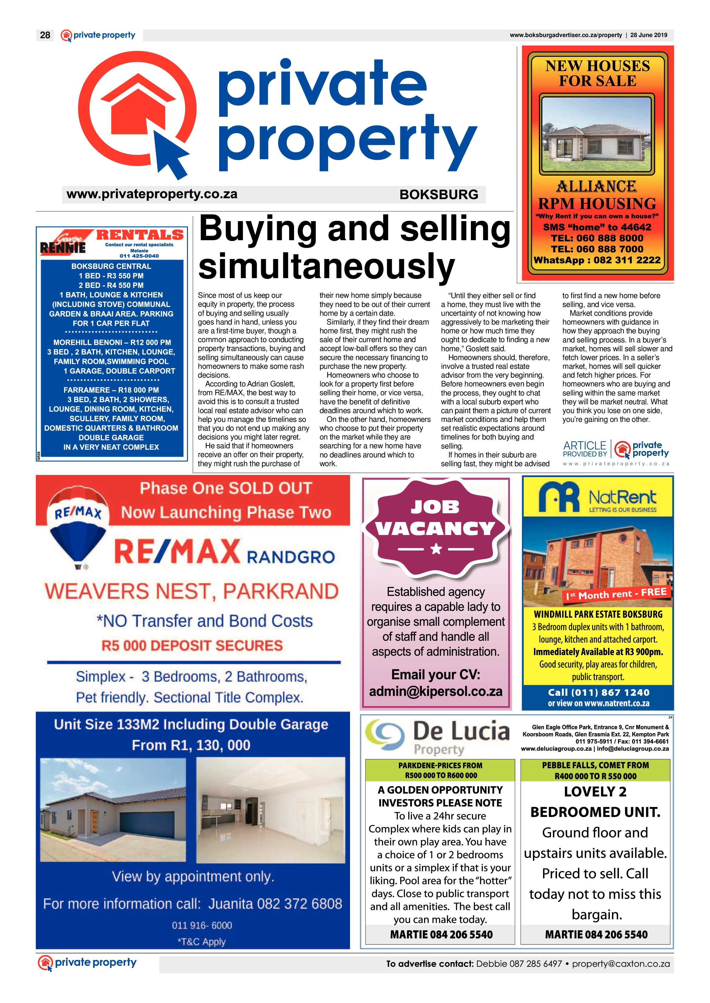 Boksburg Advertiser 25 June 2019 page 28