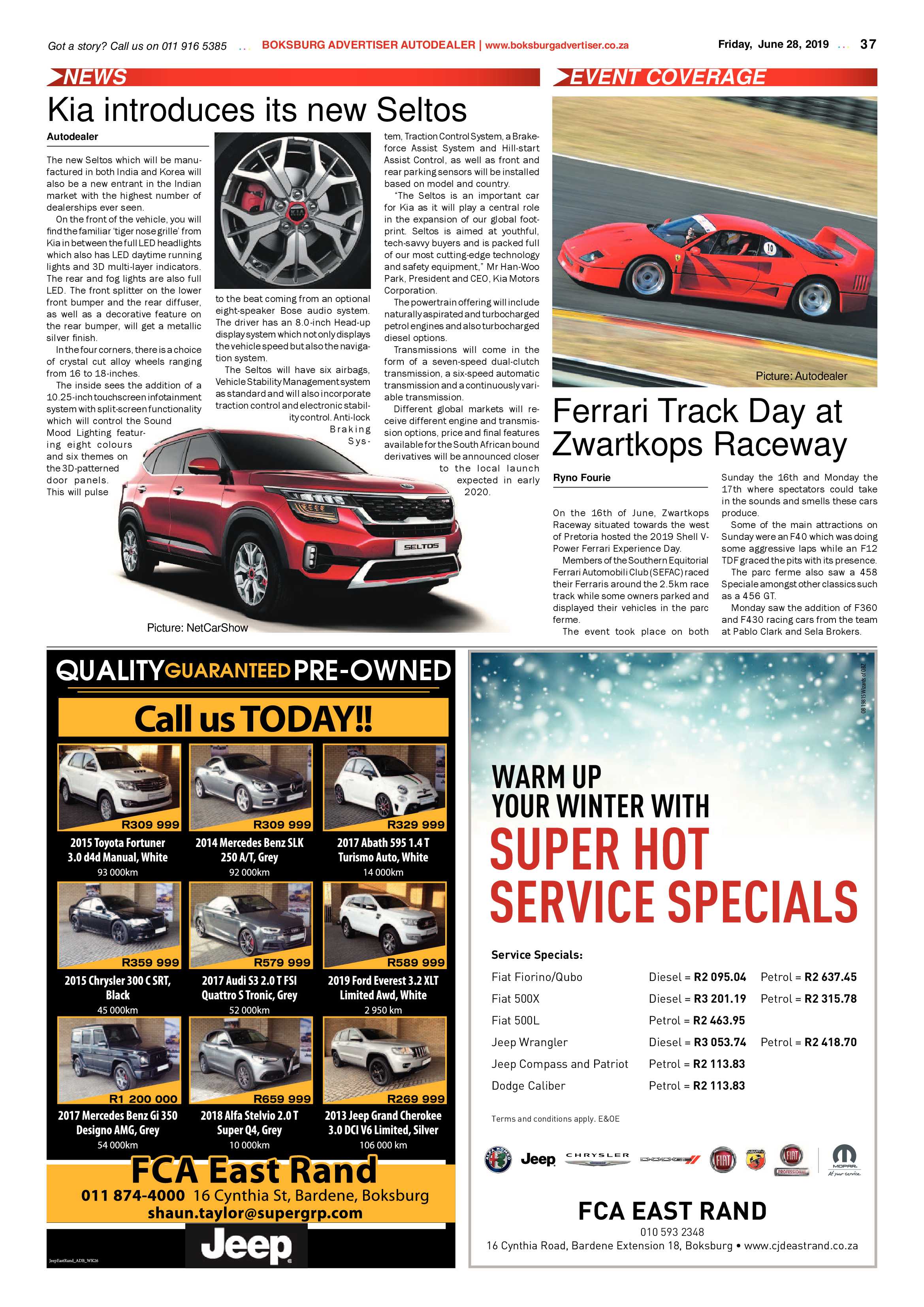 Boksburg Advertiser 25 June 2019 page 37
