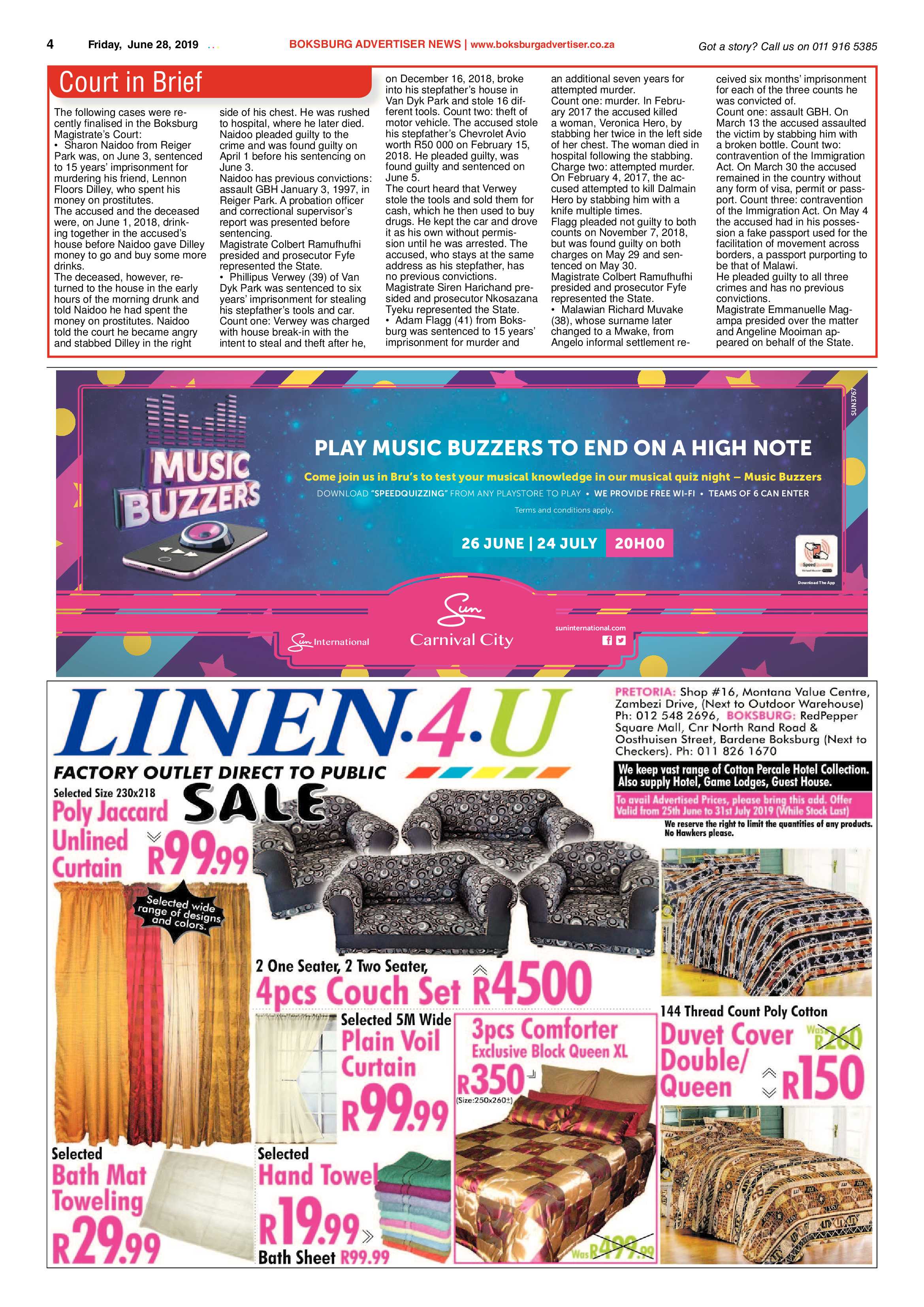 Boksburg Advertiser 25 June 2019 page 4