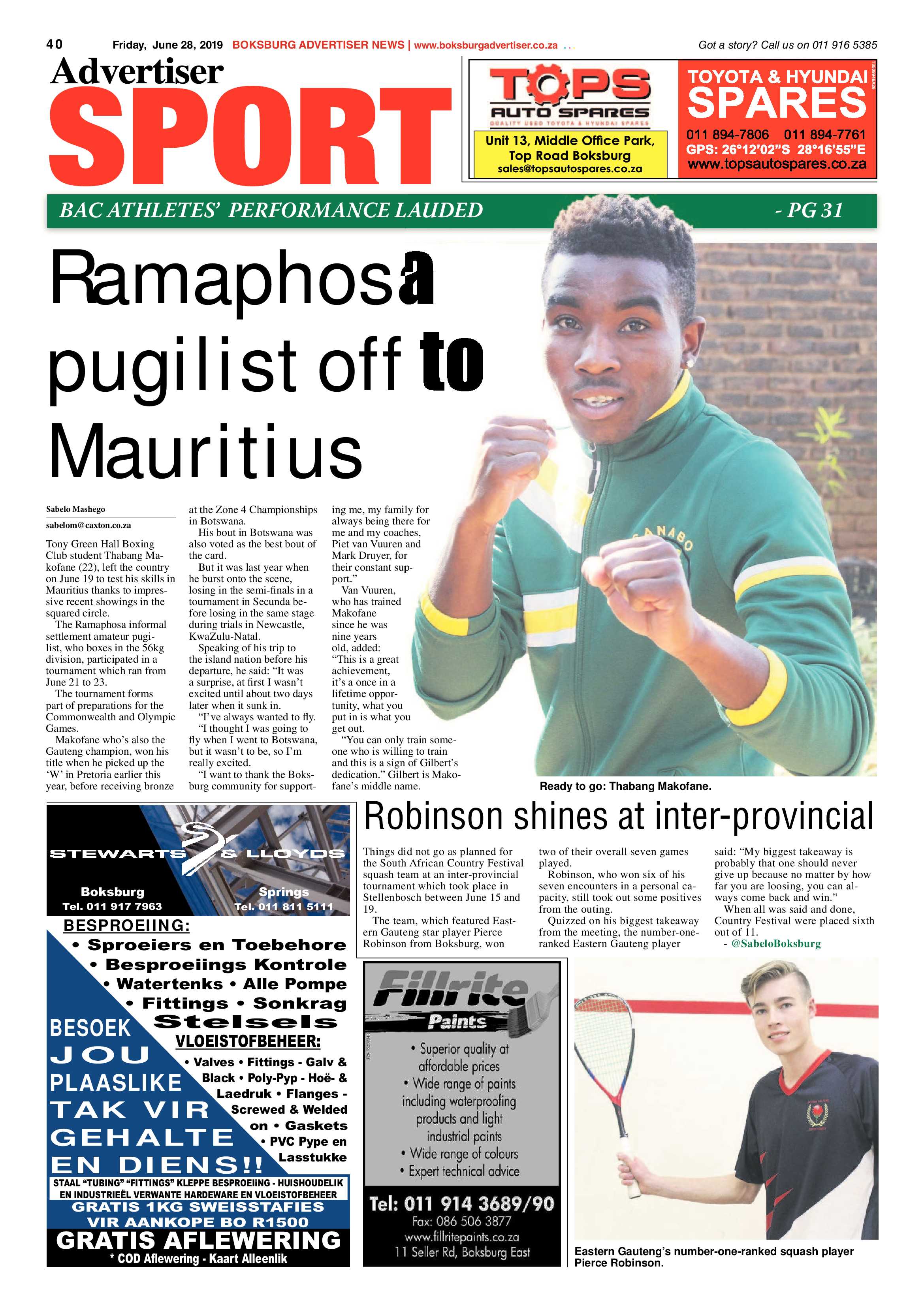 Boksburg Advertiser 25 June 2019 page 40