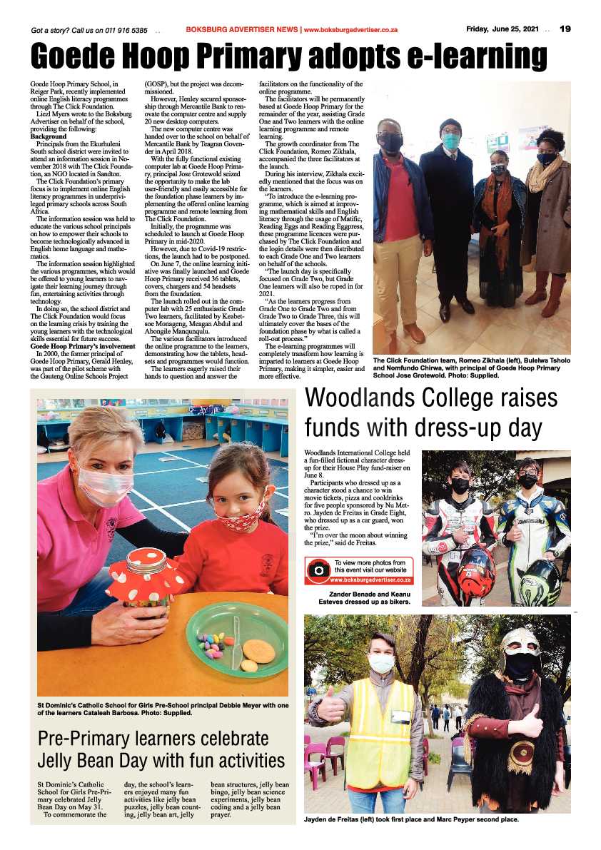Boksburg Advertiser 25 June 2021 page 19