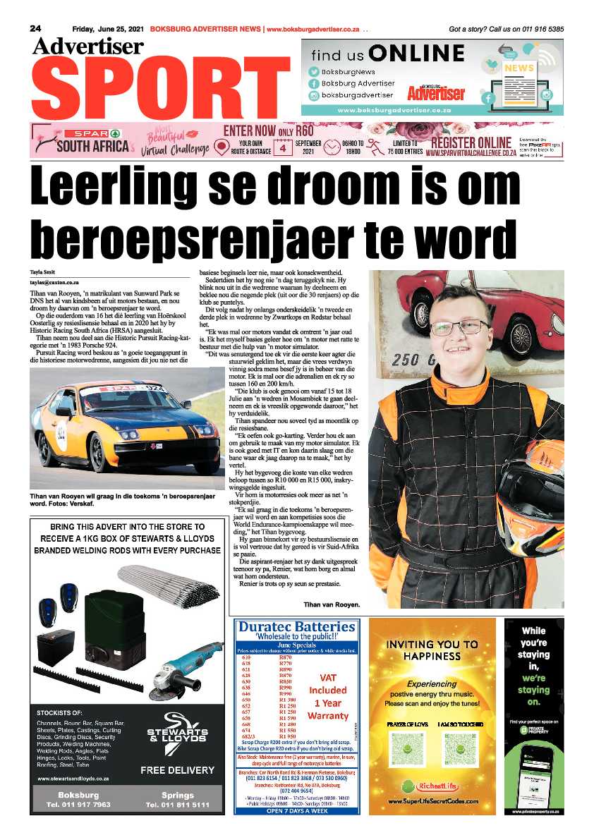Boksburg Advertiser 25 June 2021 page 24