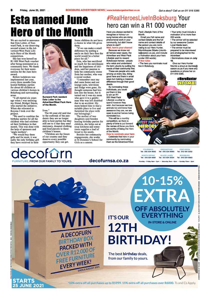 Boksburg Advertiser 25 June 2021 page 8