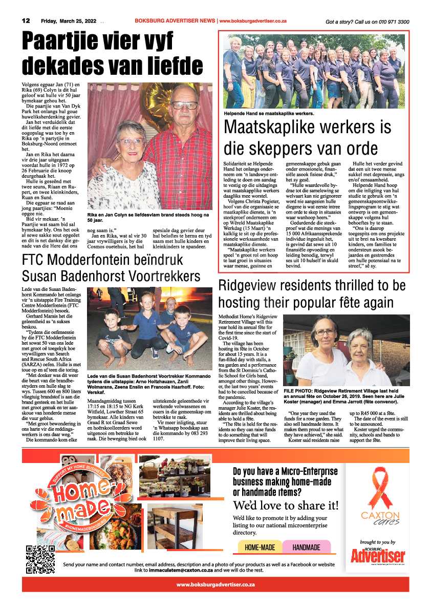 Boksburg Advertiser 25 March 2022 page 12