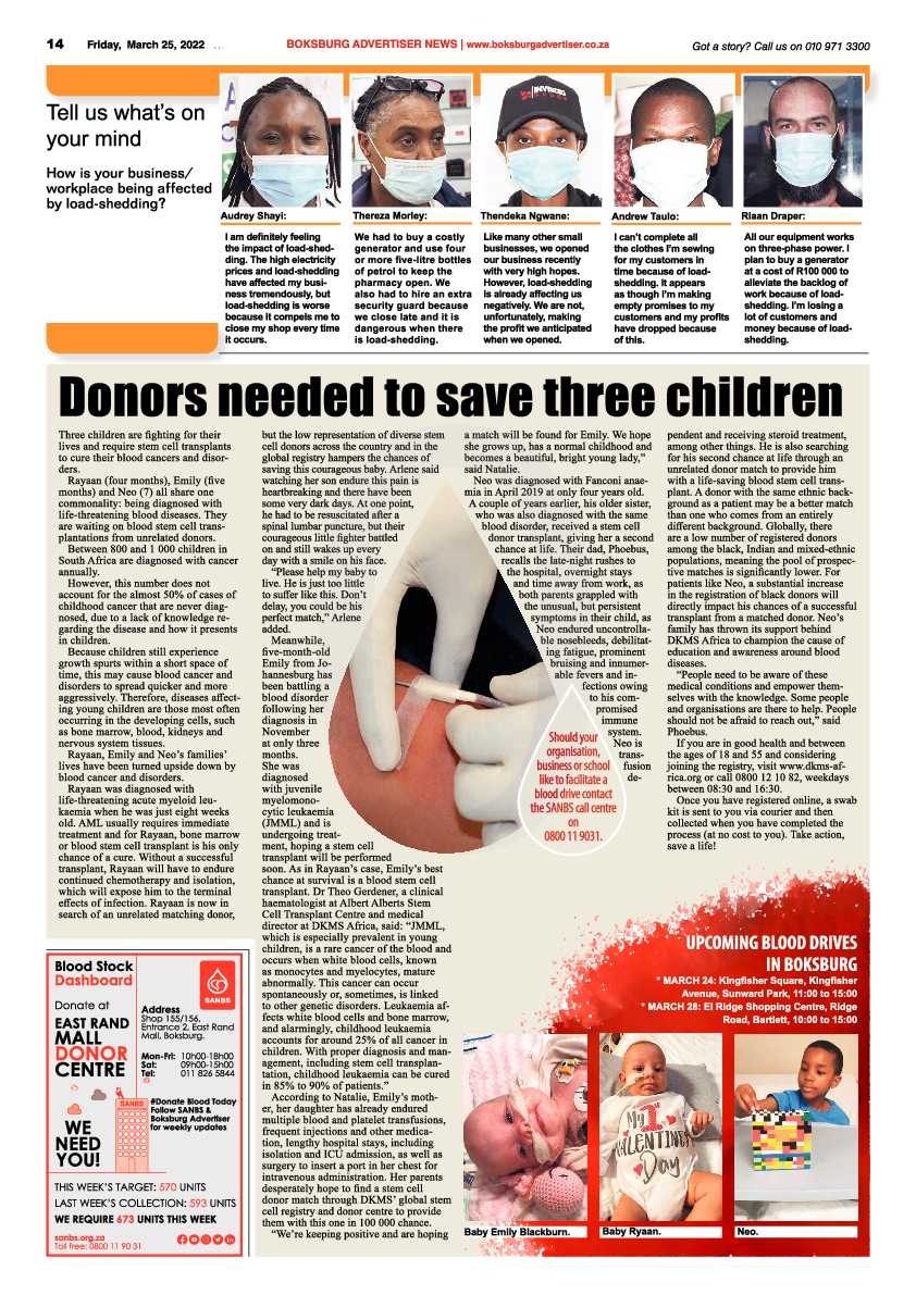 Boksburg Advertiser 25 March 2022 page 14