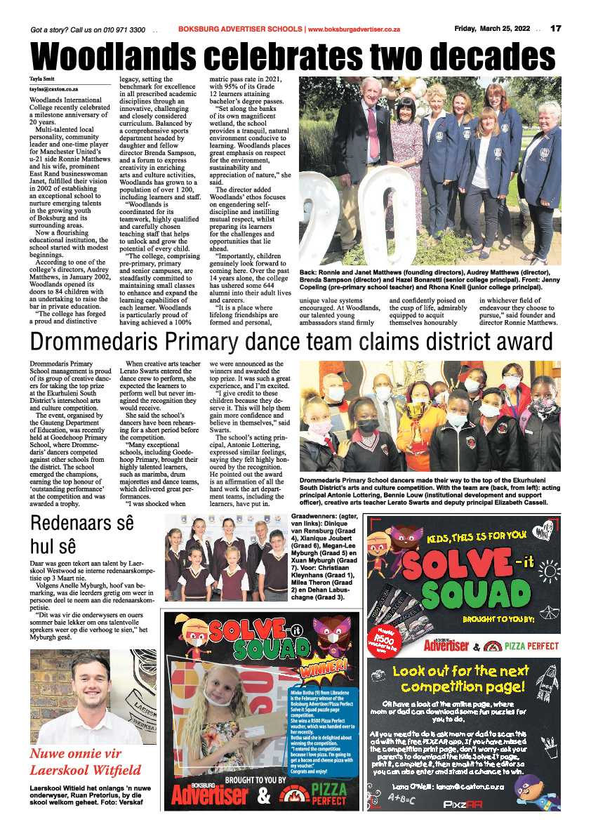 Boksburg Advertiser 25 March 2022 page 17